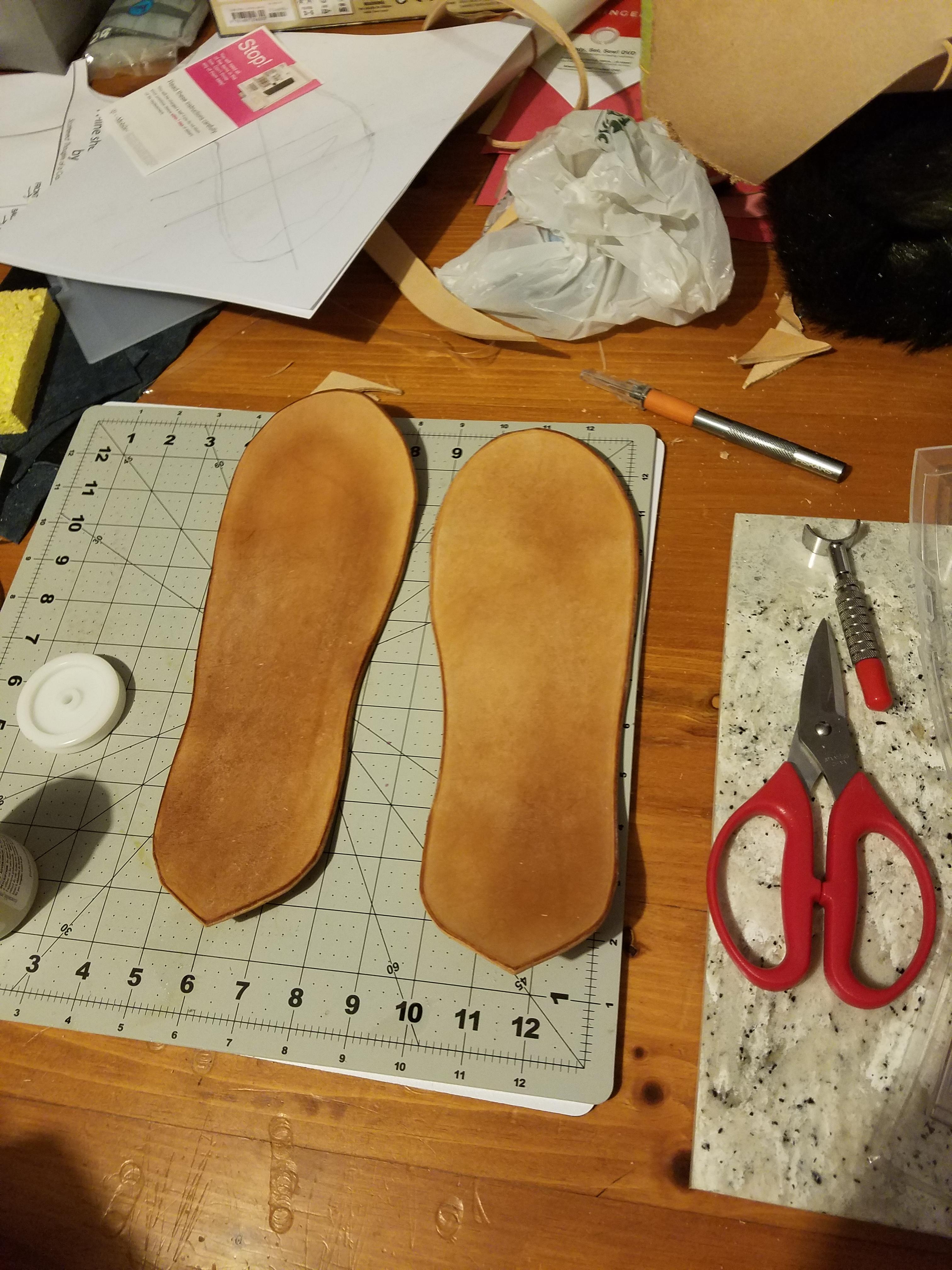 My first attempt at making Leather shoes. - Album on Imgur