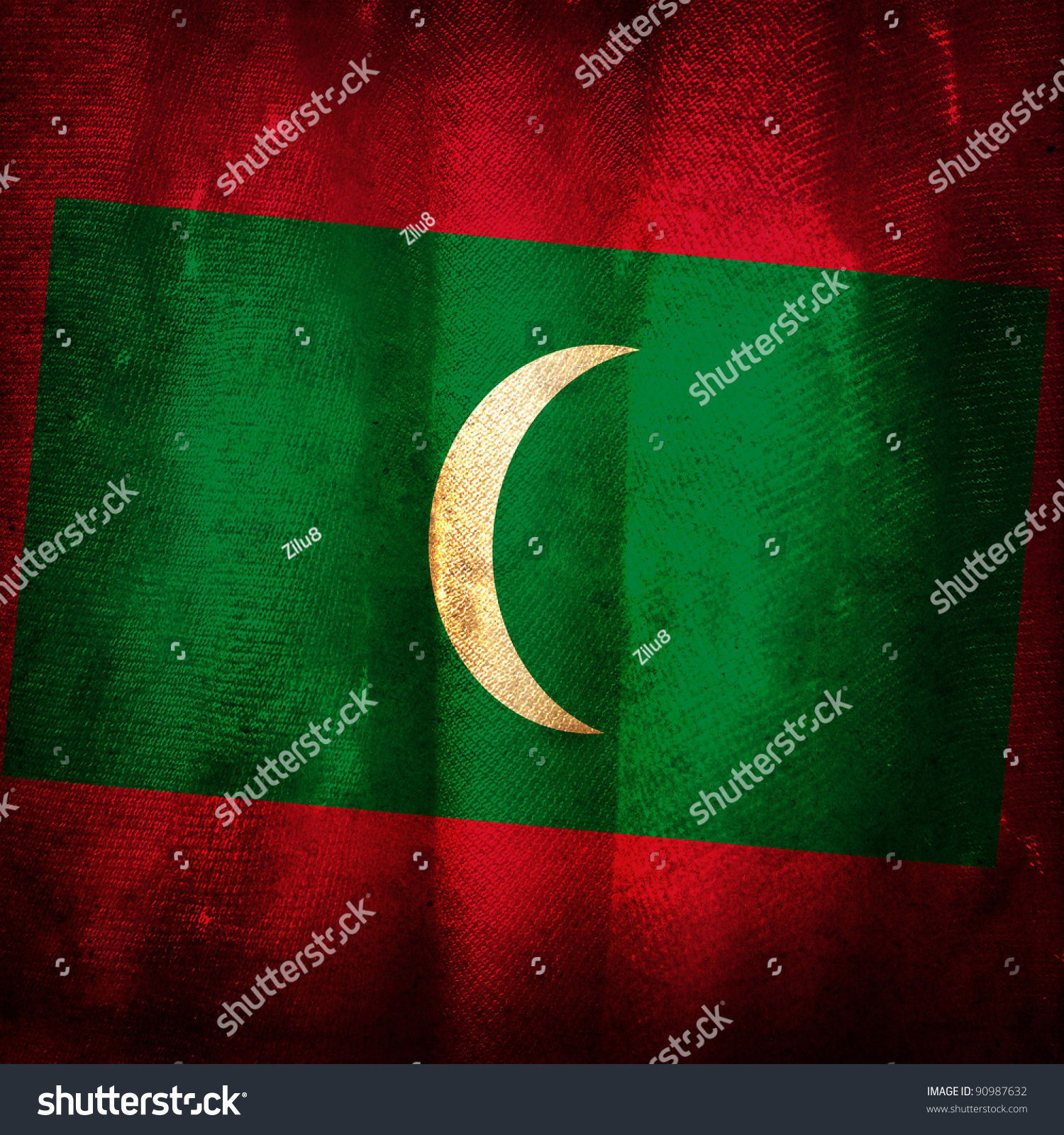 Old Grunge Flag Maldives Stock Photo 90987632 - Shutterstock