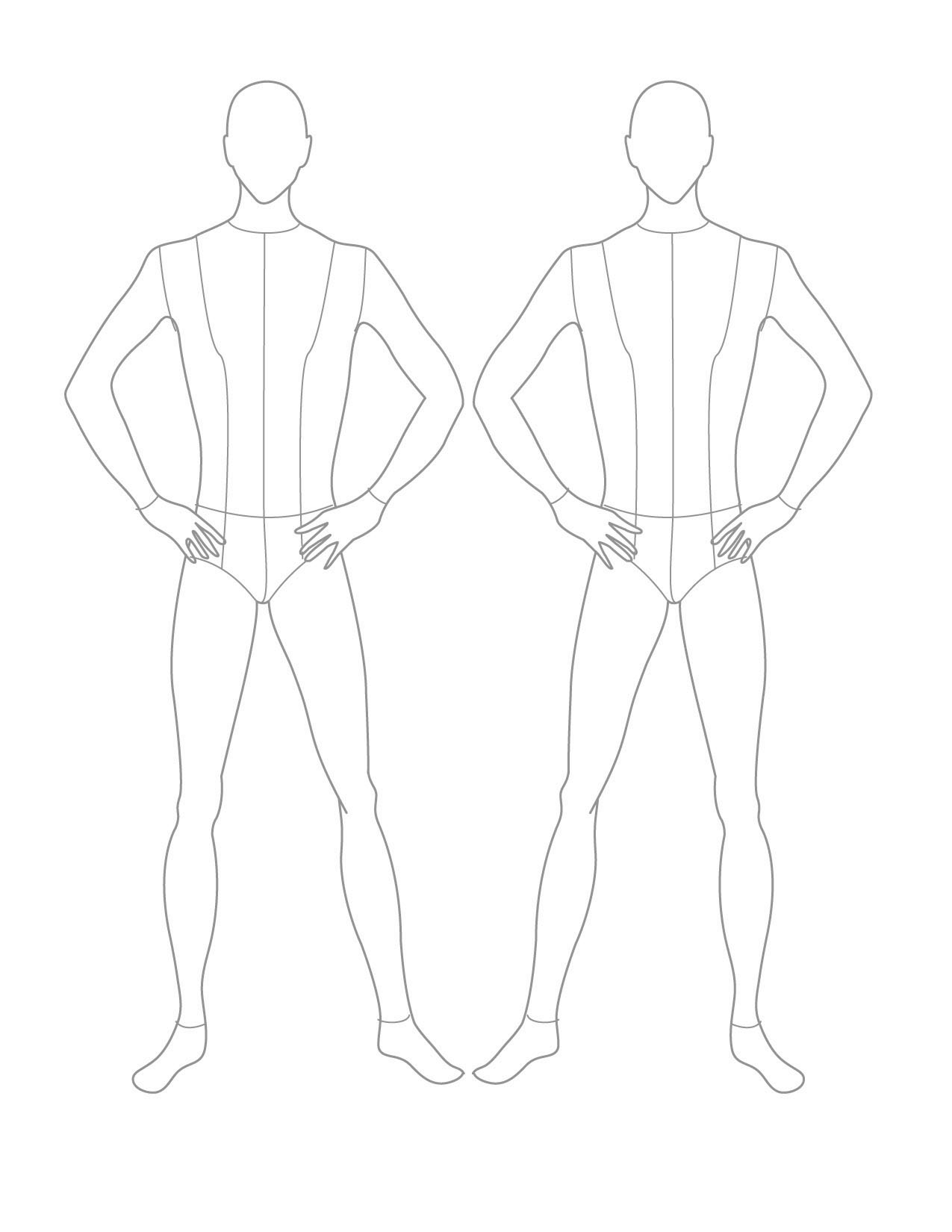Male Figure Drawing Templates at GetDrawings.com | Free for personal ...