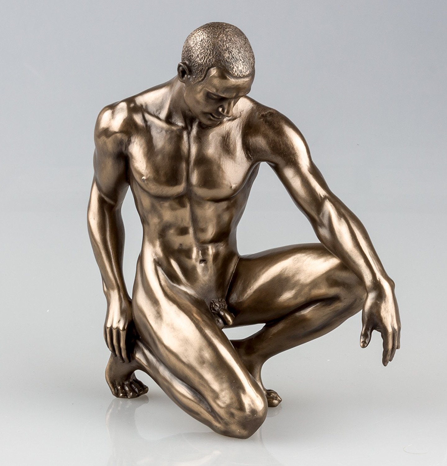 MELANCHOLY Bronze Art Nude Male Sculpture NEW Gay Int.: Amazon.co.uk ...