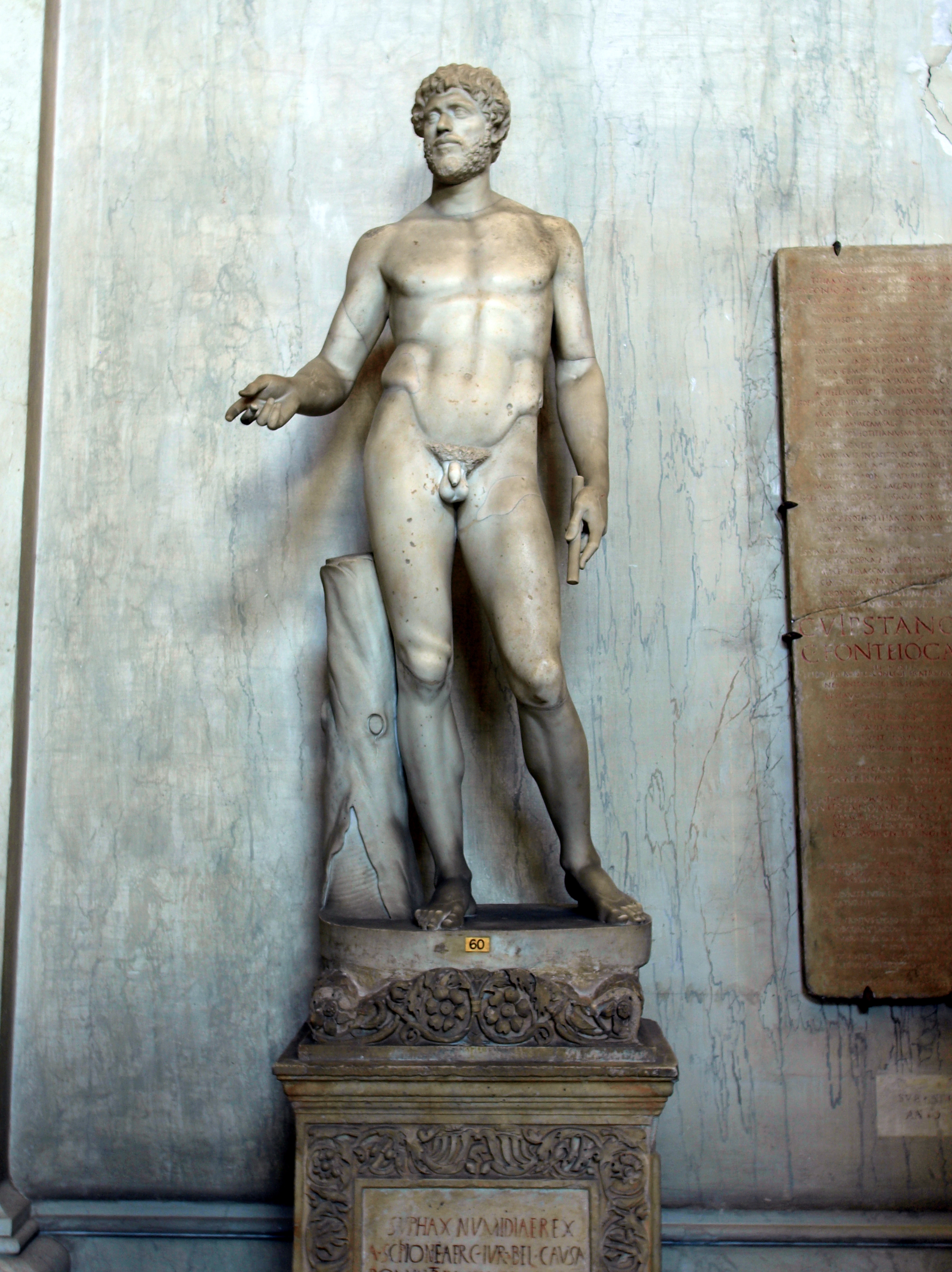 File:Statue of a male in the Vatican museum, SUPHAX NUMIDIAEREX.JPG ...