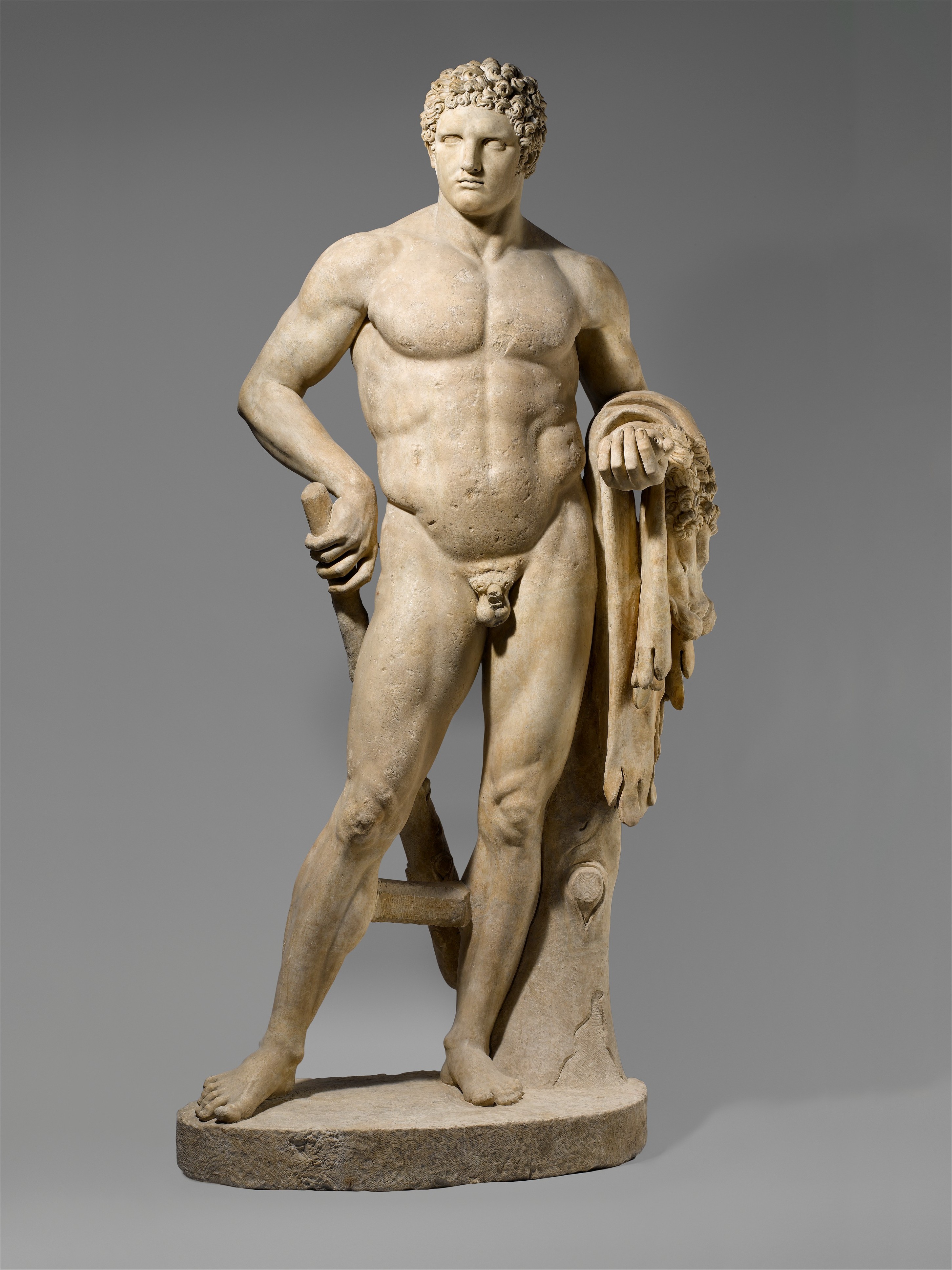 File:Marble statue of a youthful Hercules MET DP156215.jpg ...