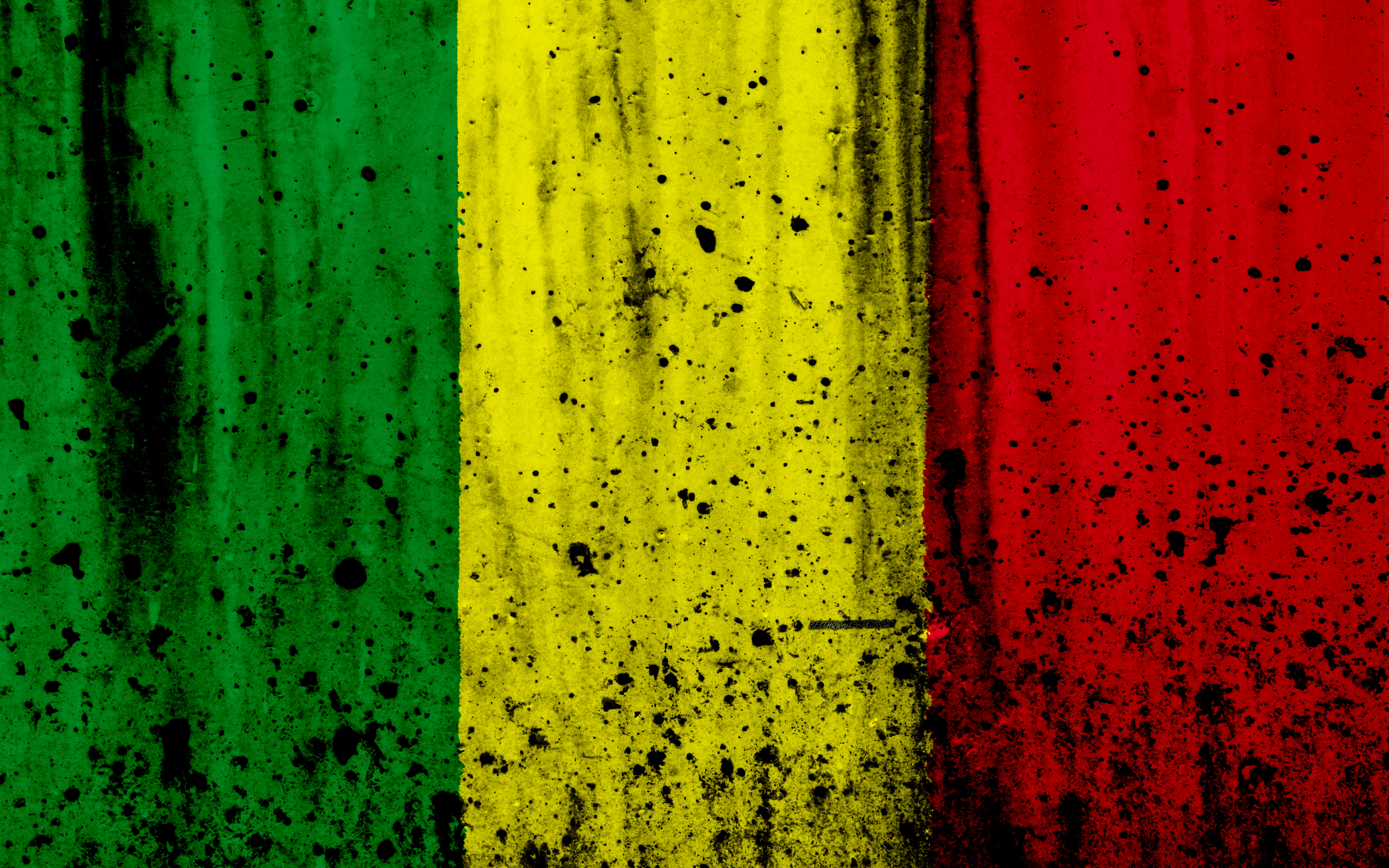 Download wallpapers Malian flag, 4k, grunge, flag of Mali, Africa ...