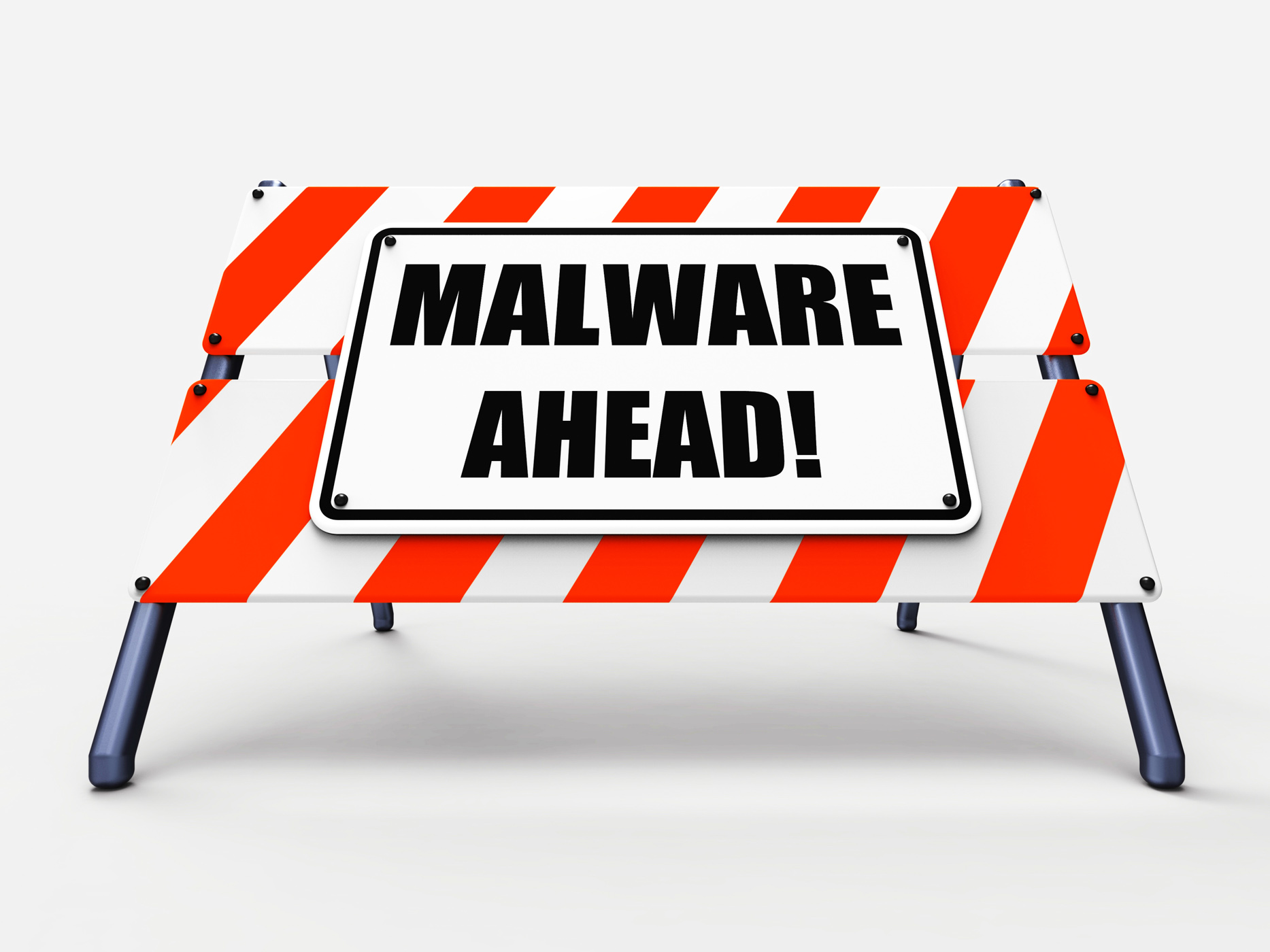 Malware ahead refers to malicious danger for computer future photo