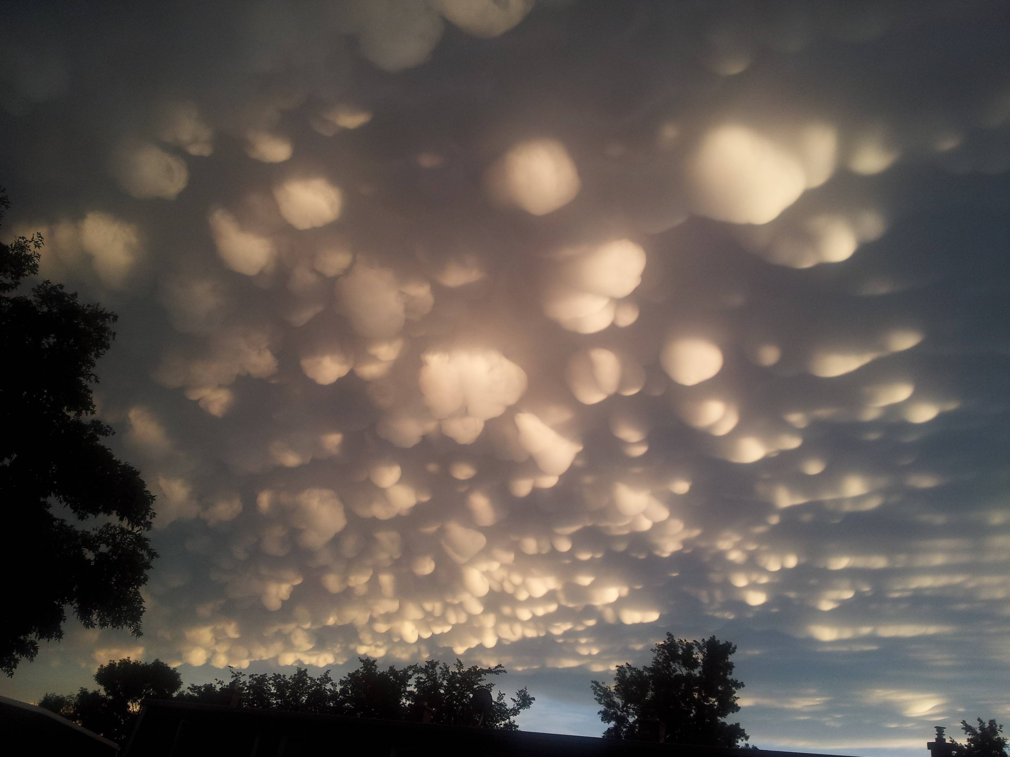 Bubbly' Mammatus Clouds