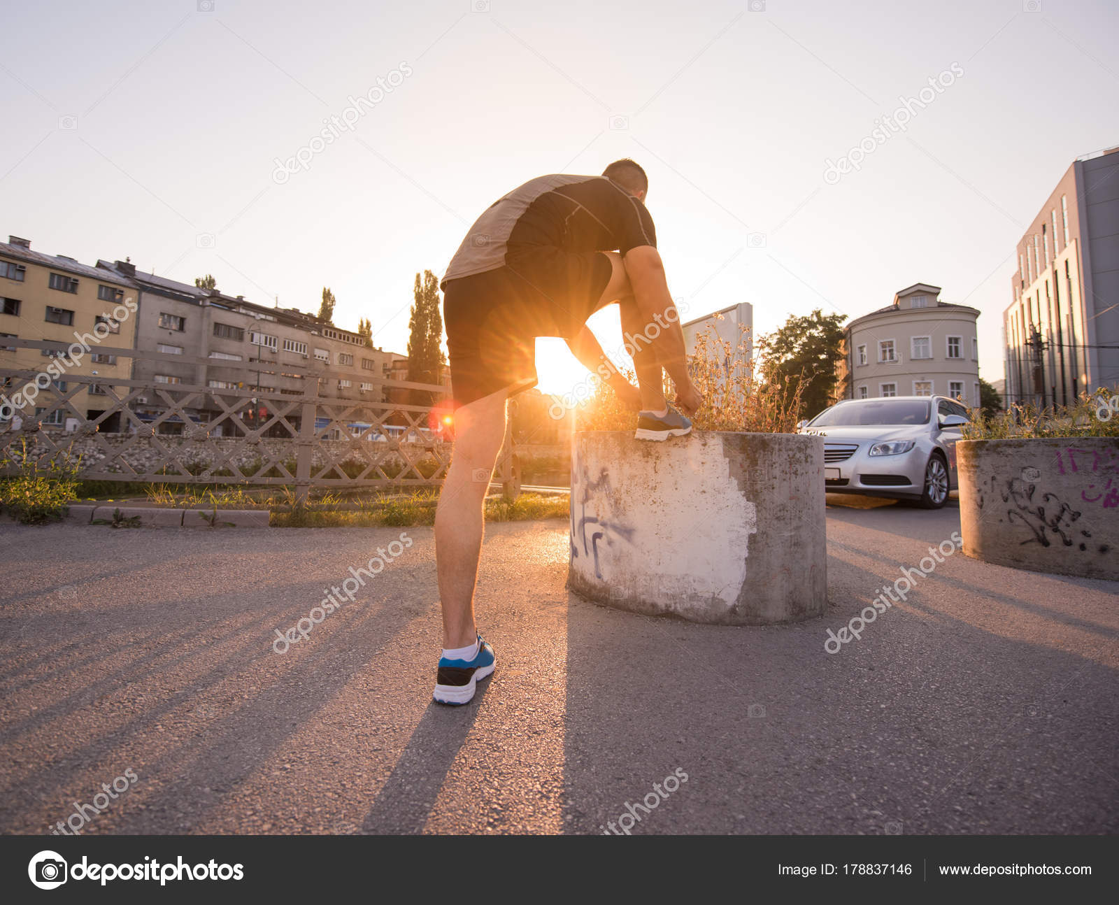 man tying running shoes laces – Stock Editorial Photo © .shock ...