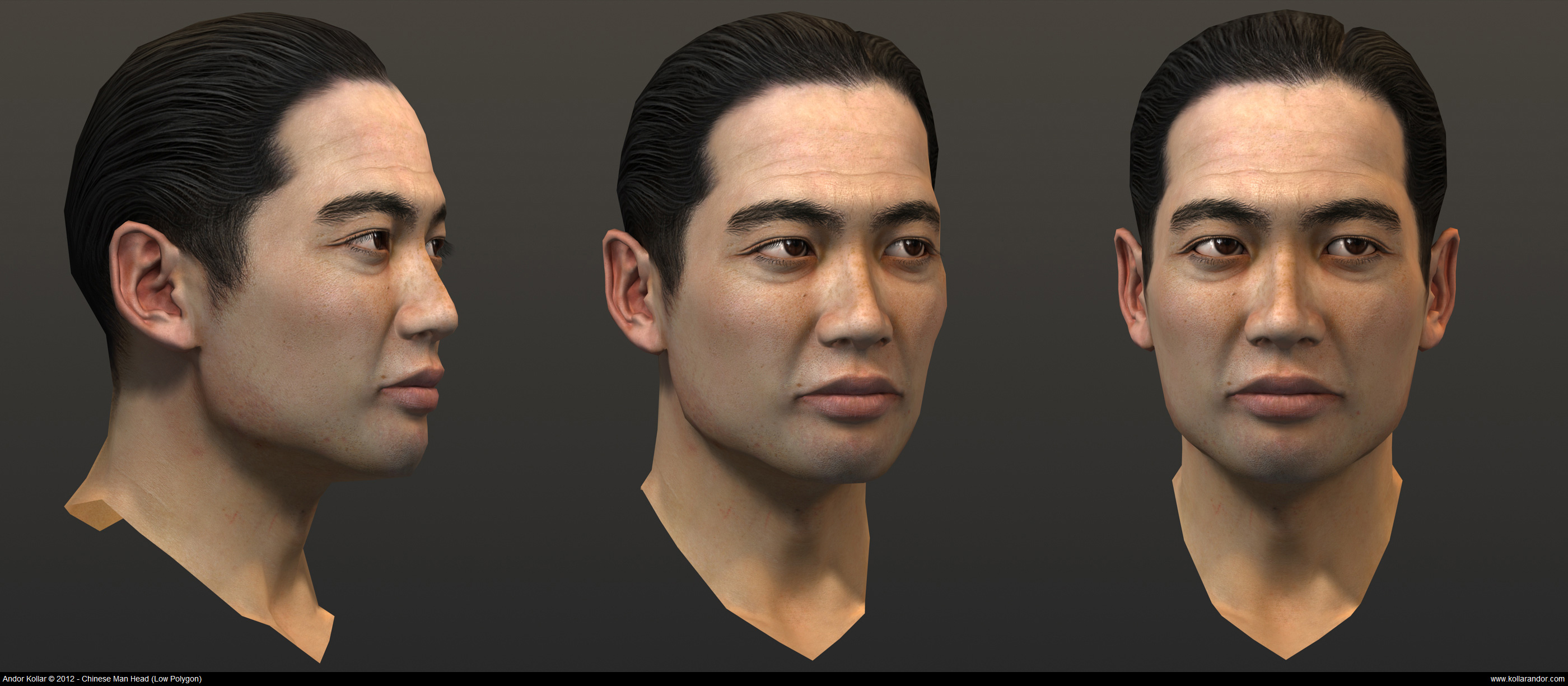 Chinese Man Head