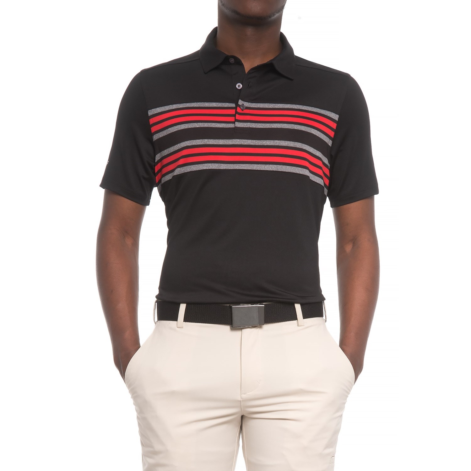 Skechers GOgolf Folsom Stripe Polo Shirt (For Men) - Save 75%