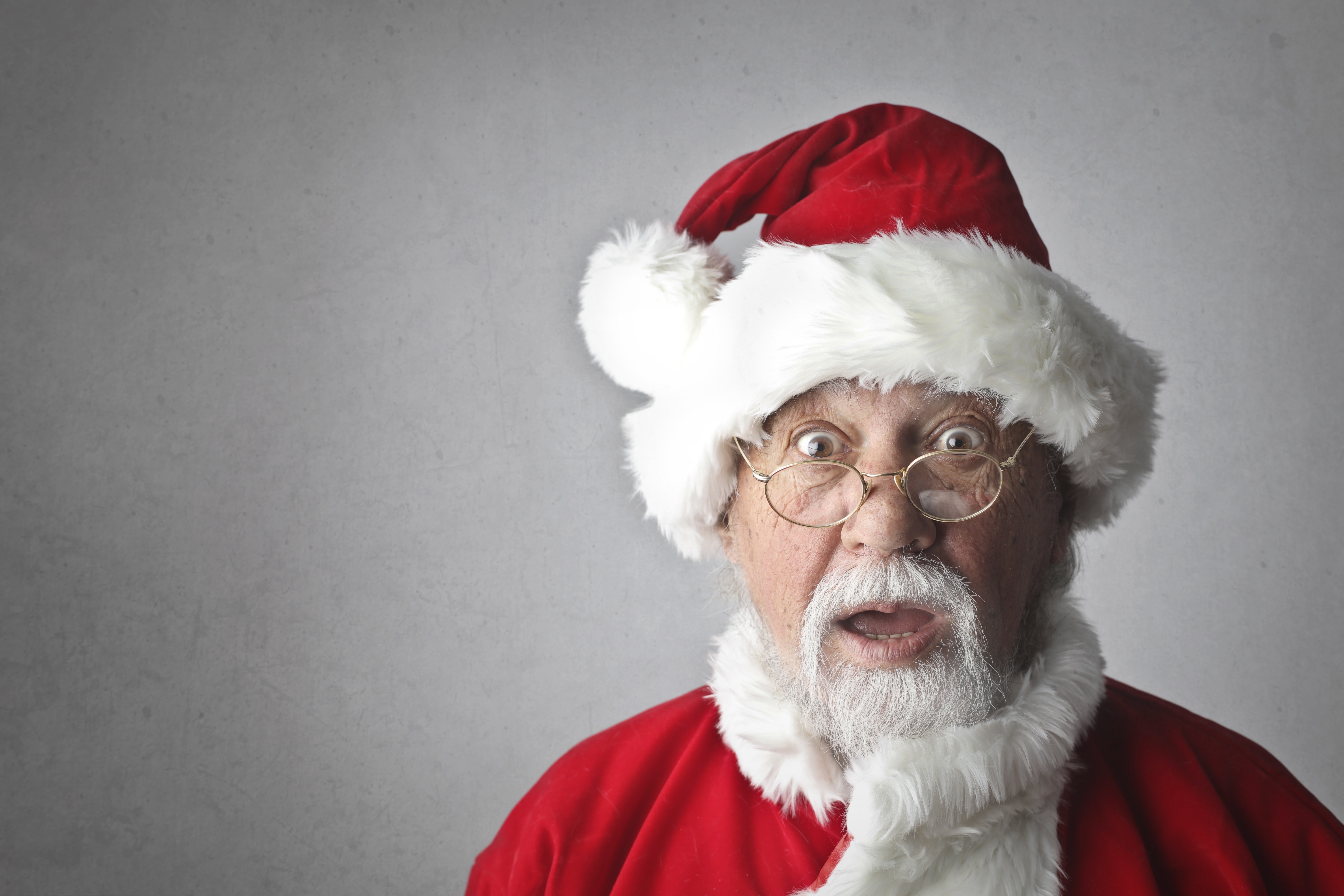 Man in Santa Claus Costume, Adult, Happy, Winter, Wear, HQ Photo