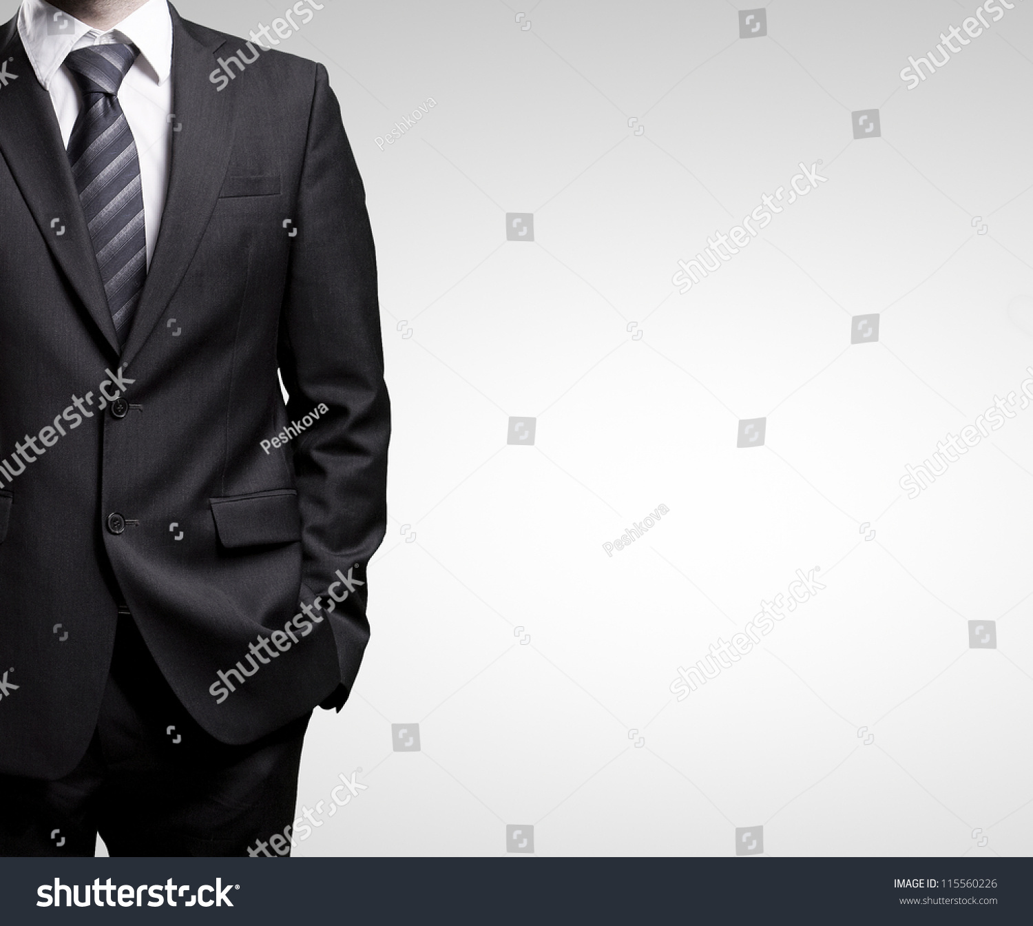 Man Suit On White Background Stock Photo & Image (Royalty-Free ...