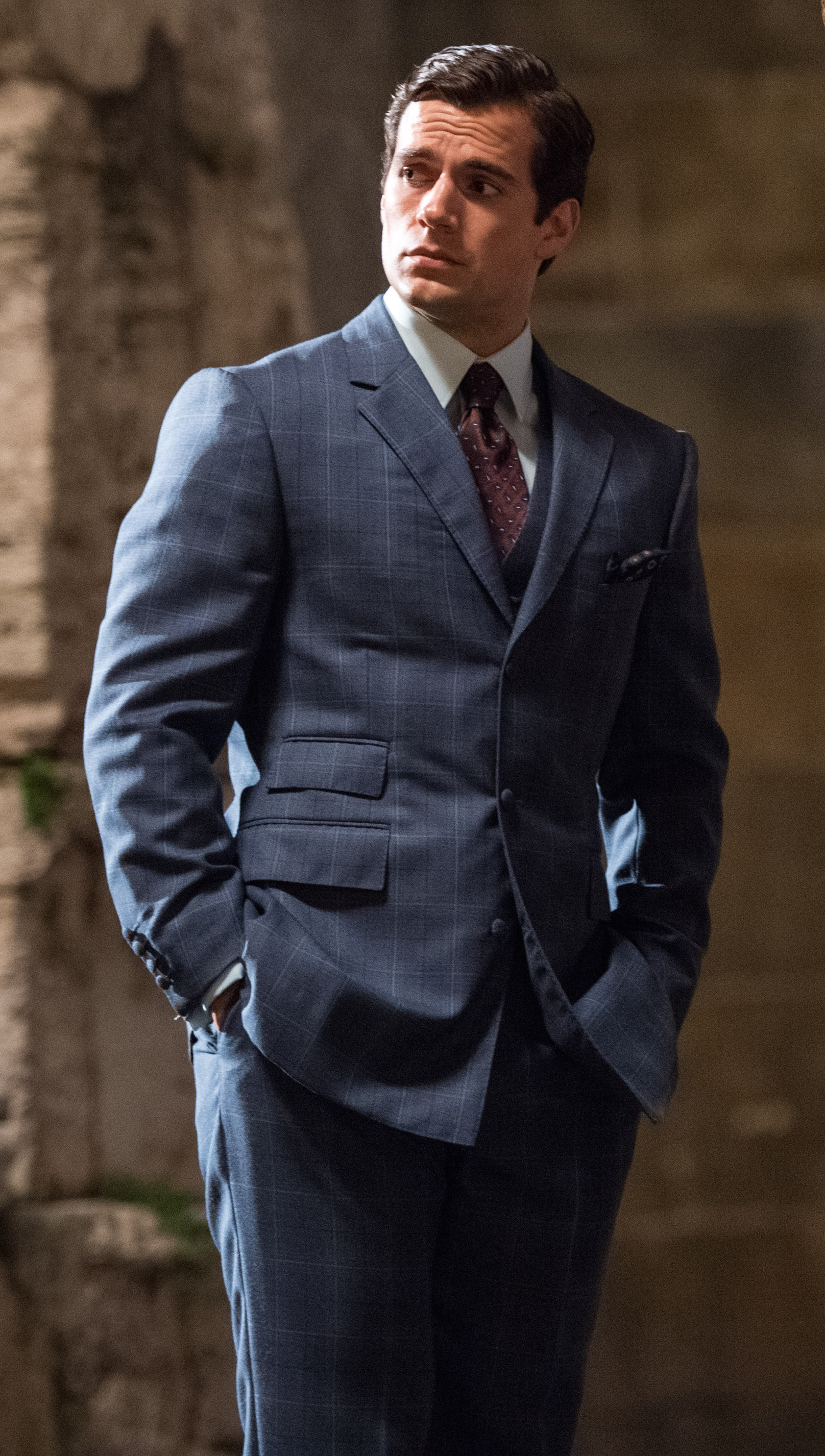The Man from U.N.C.L.E. (2015) – Solo's Blue Teal Windowpane Suit ...