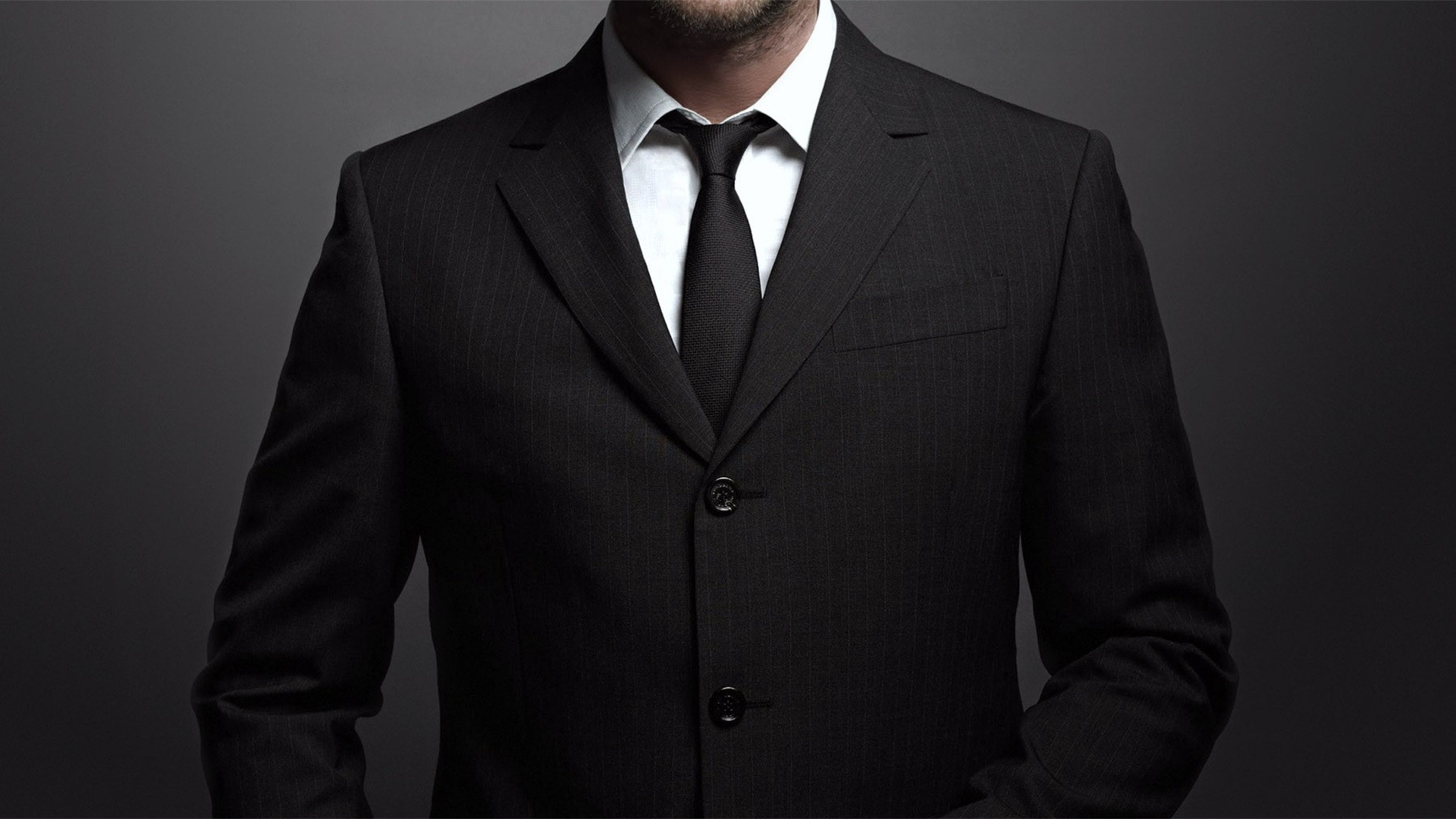 Man in a black suit HD Wallpaper Download 5120x2880