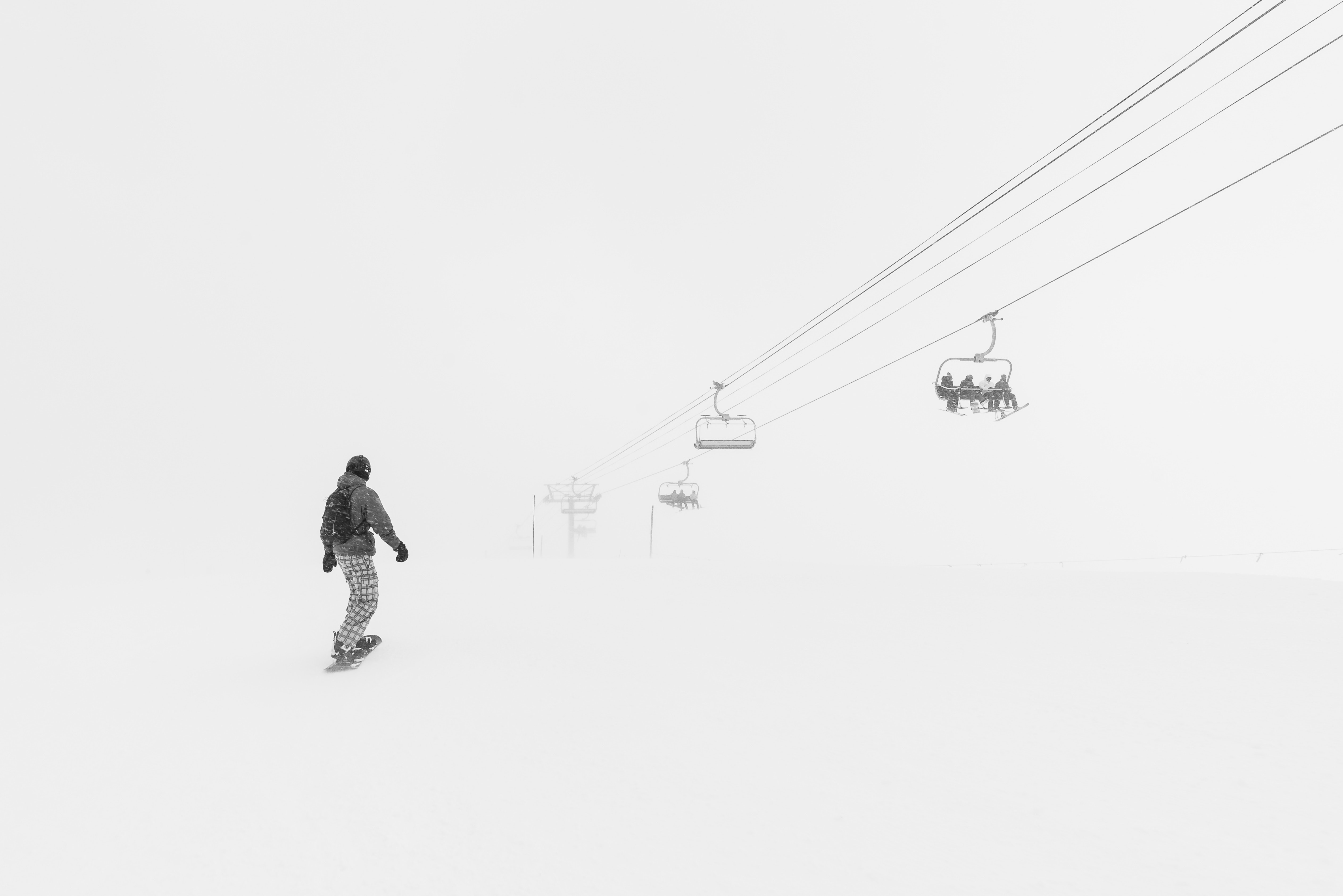 Man Walking in the Snow at Daytime, Person, Winter, Travel, Sport, HQ Photo