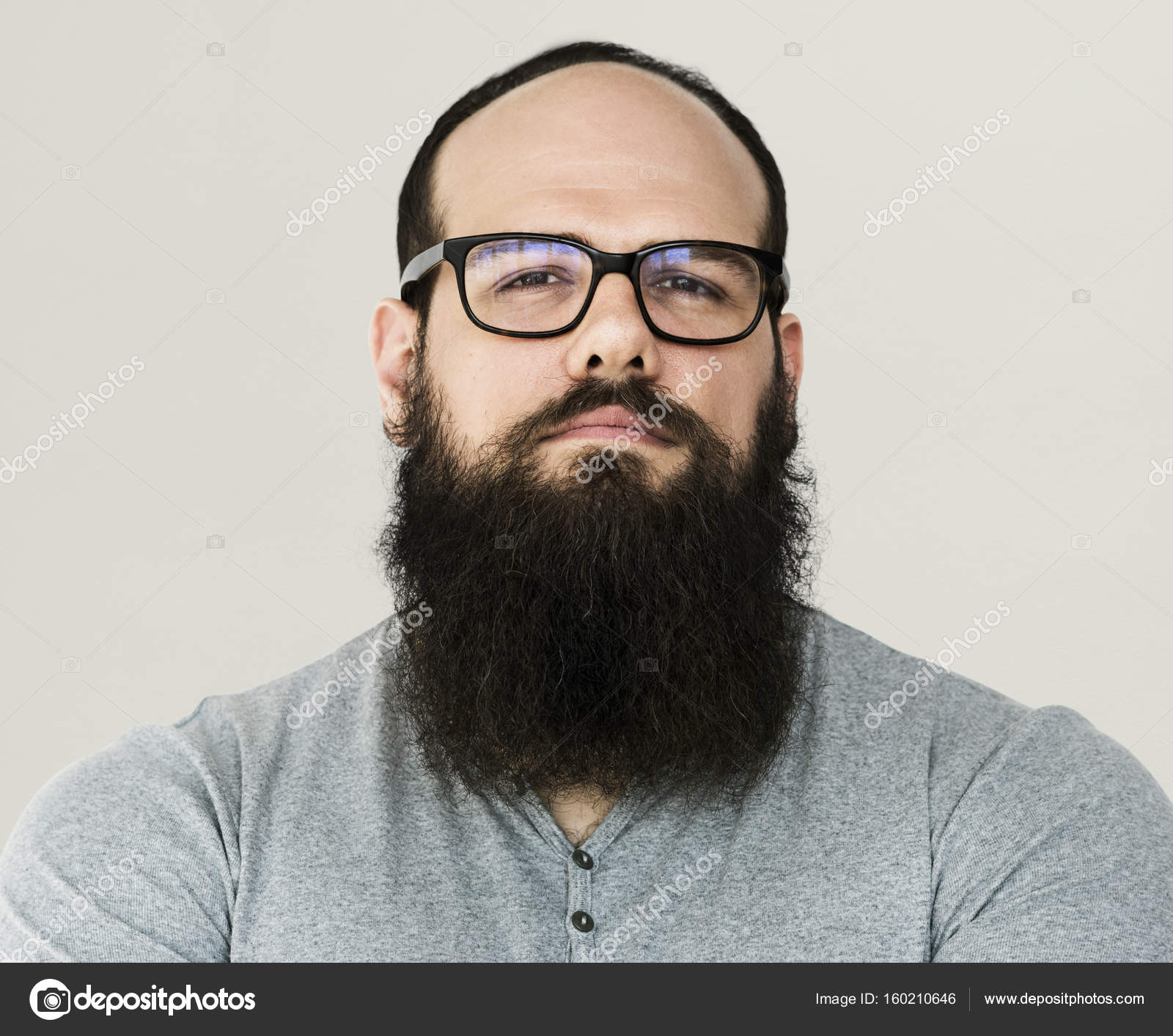 bearded man wearing eyeglasses — Stock Photo © Rawpixel #160210646