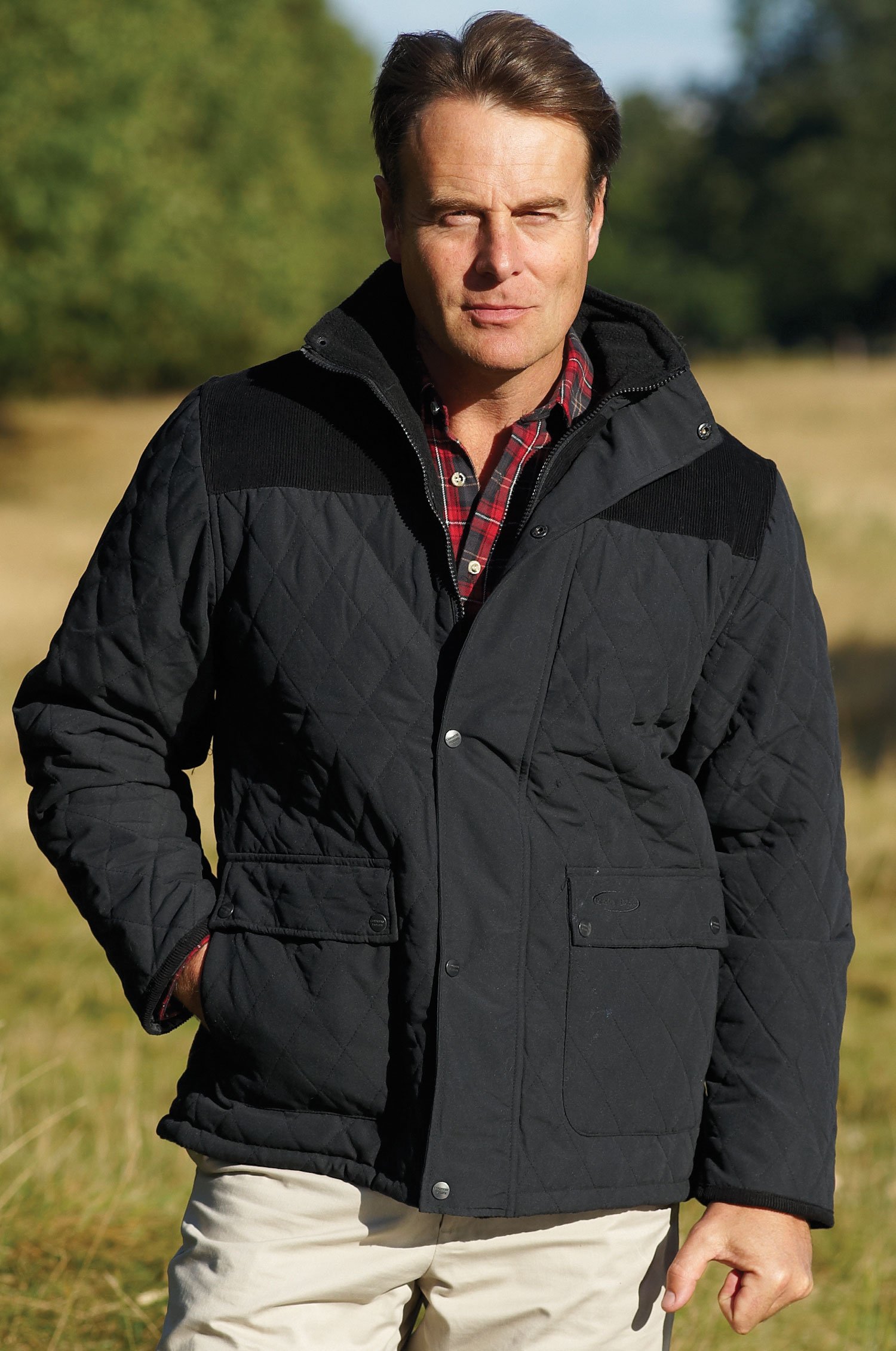 Champion Quilted Jacket Thetford | Black & Olive – Hollands Country ...