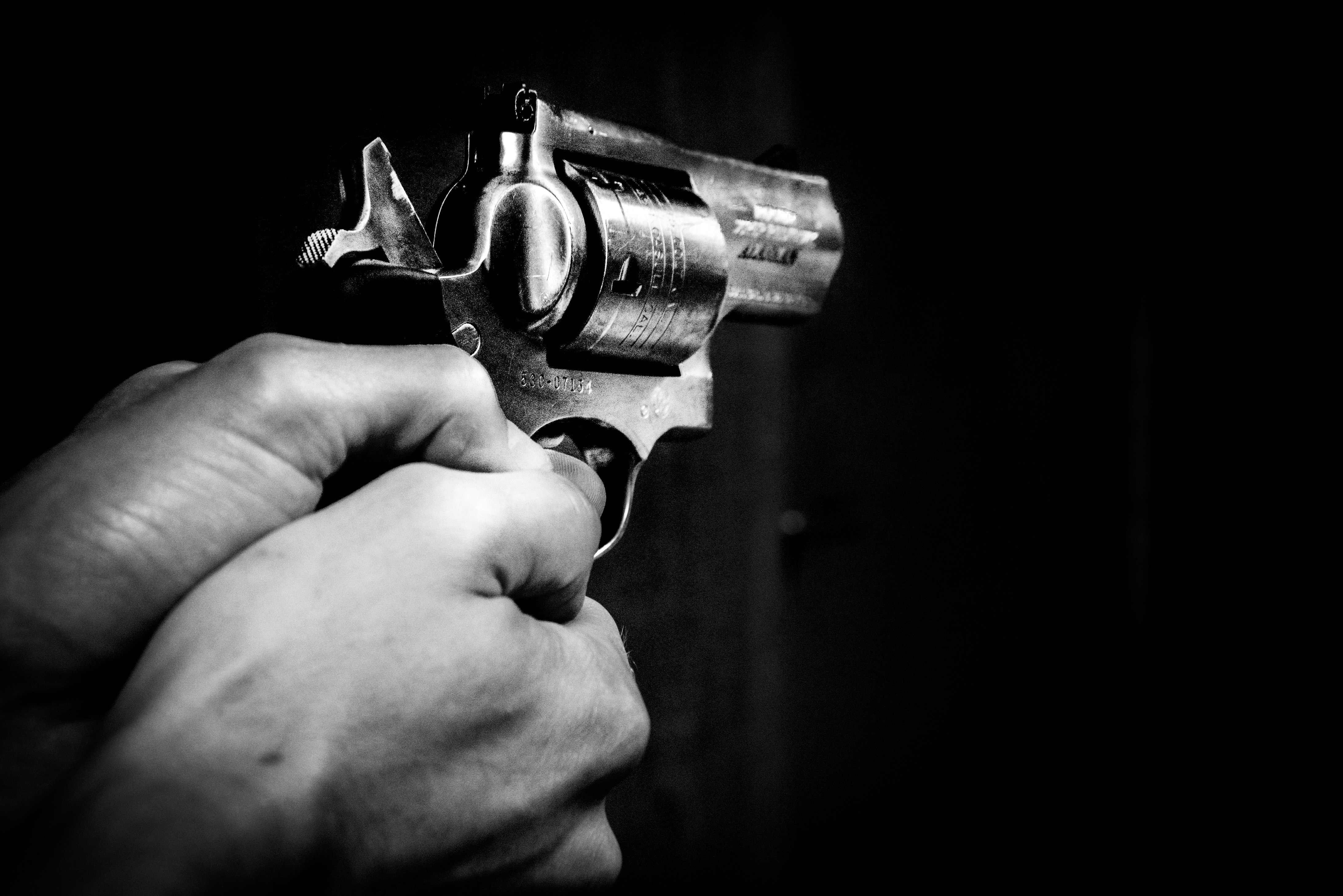 Man shooting revolver gun image - Free stock photo - Public Domain ...