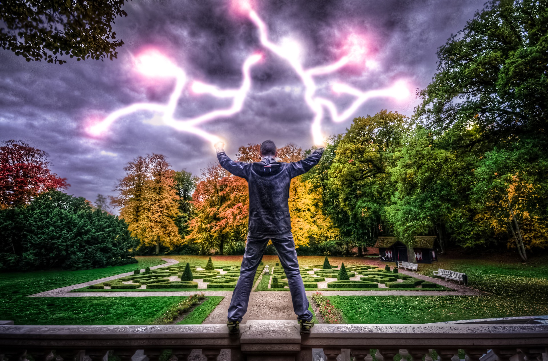 Man with Powers, Activity, Electric, Electricity, Human, HQ Photo