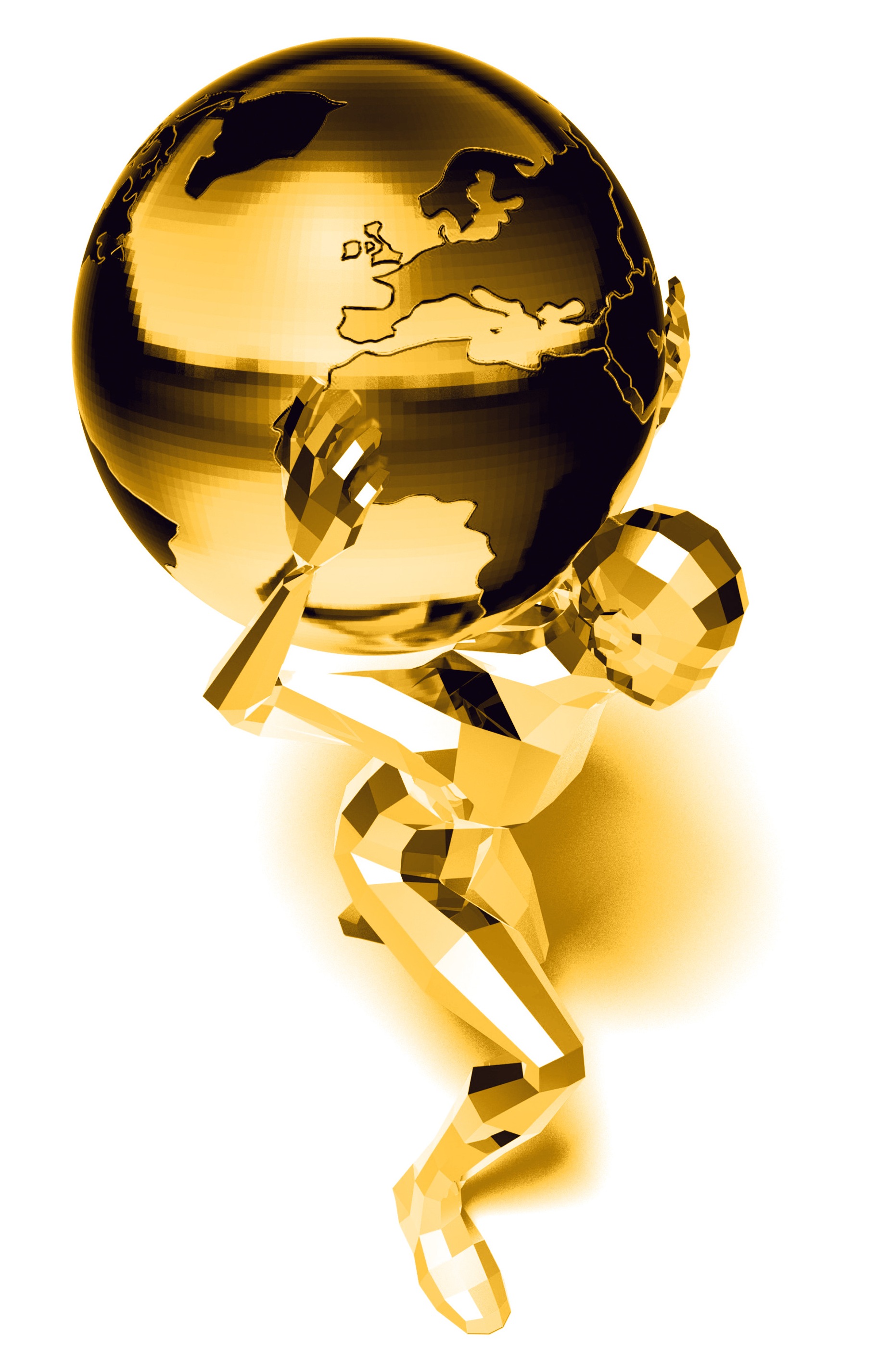Man with the world, Abstract, Gold, Travel, Sphere, HQ Photo