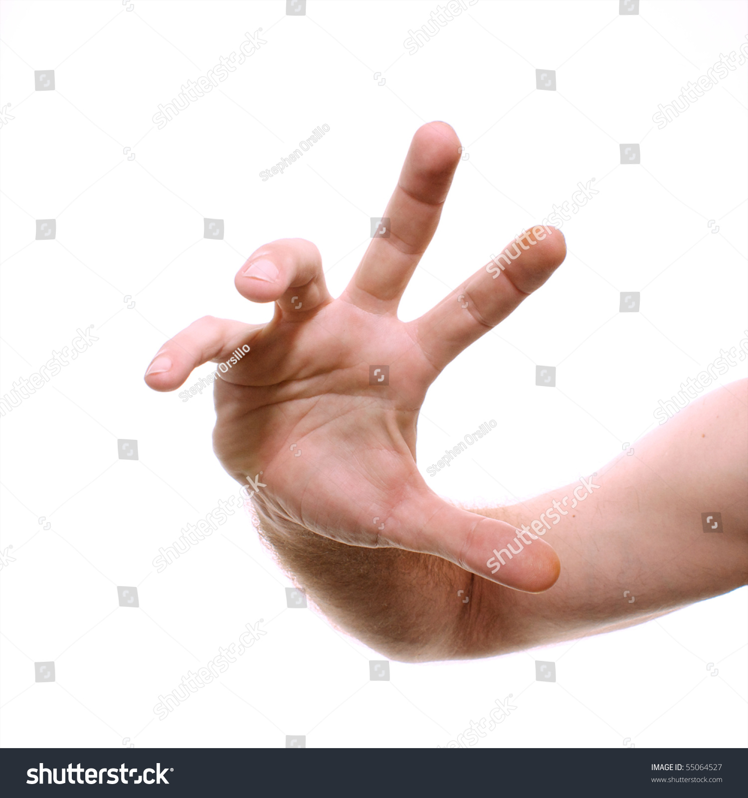 Mans Hand Shown Reaching Towards Viewer Stock Photo (Download Now ...