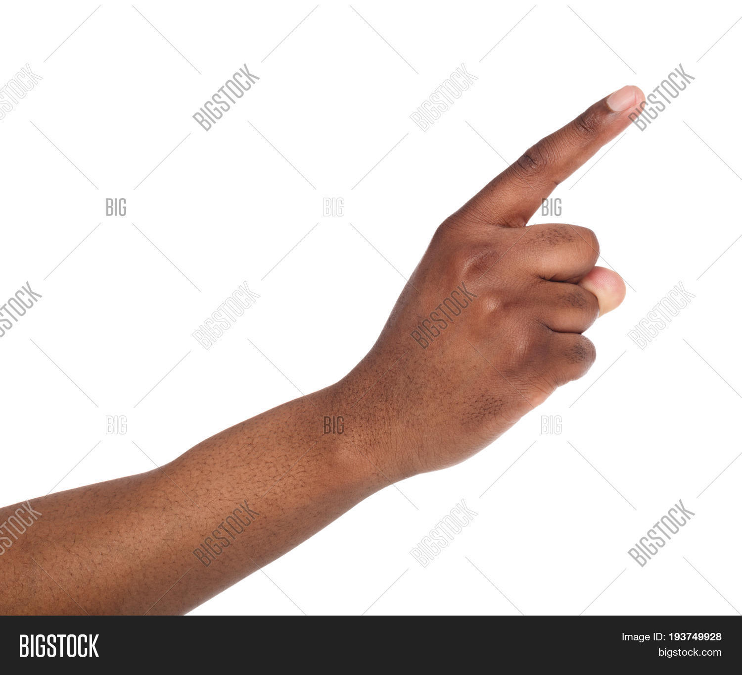 Black Male Hand Point Finger. Hand Image & Photo | Bigstock