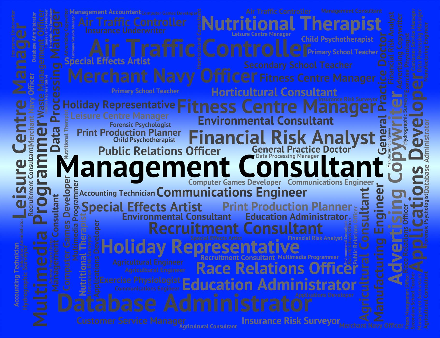 Management consultant represents career authority and experts photo