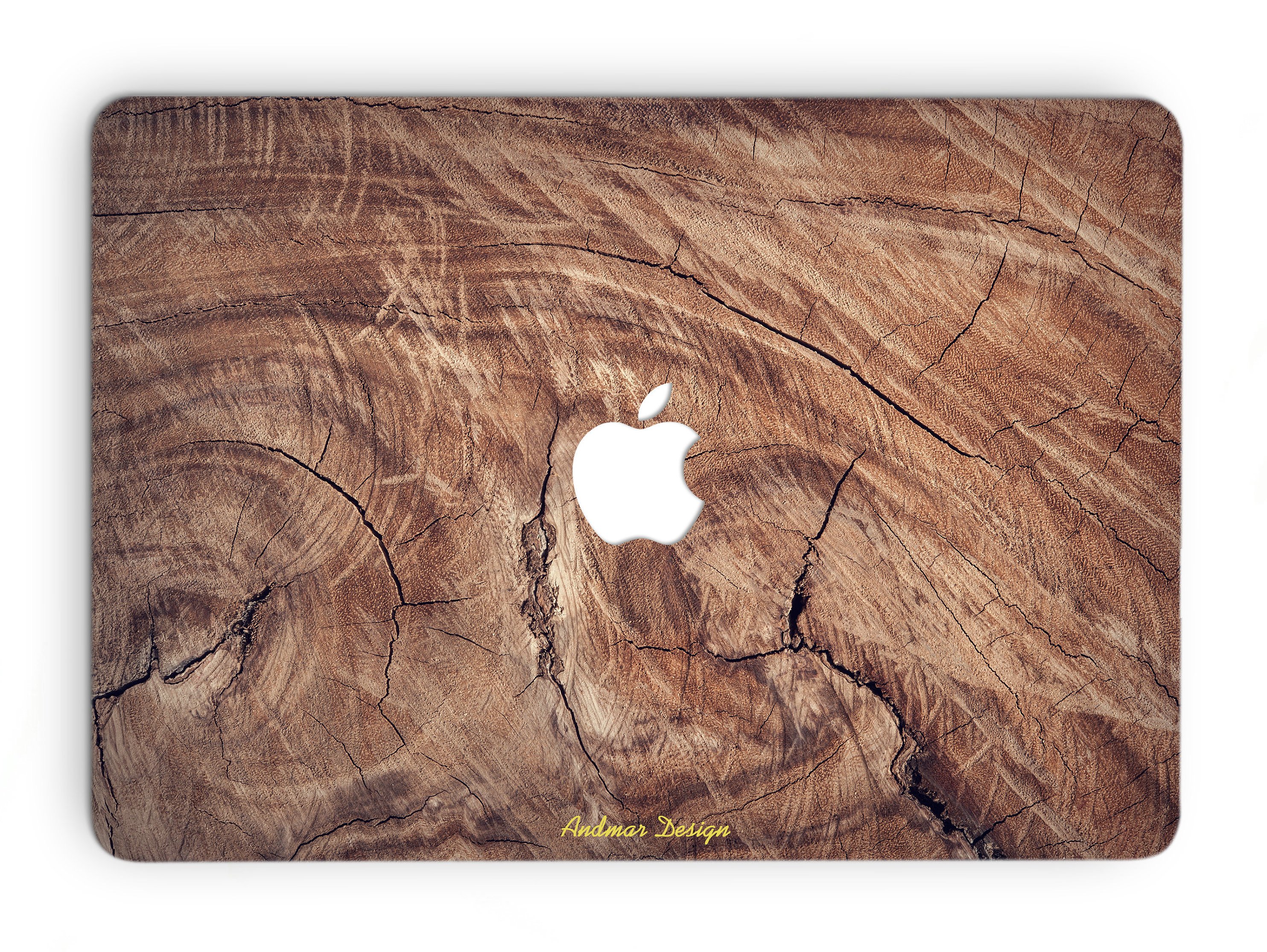 Macbook Skin Brown Wood Texture Wooden Skin Colored Apple