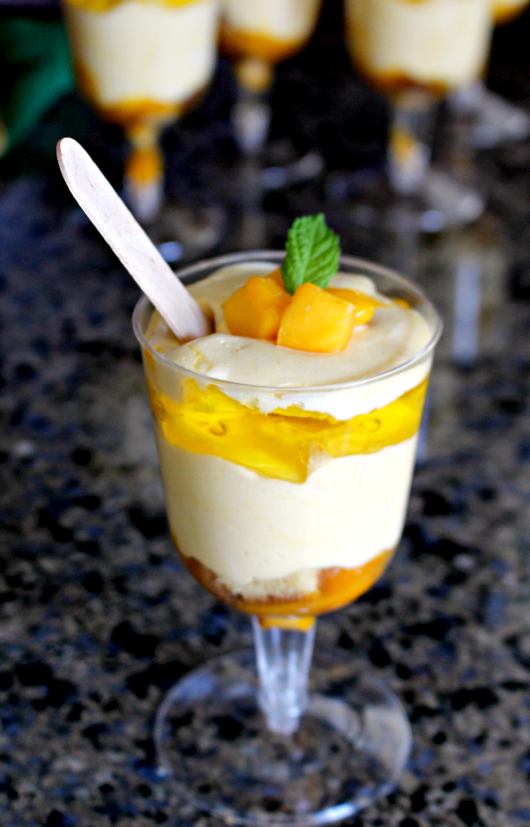Layered Mango Delight Trifle Cups - All Floured Up