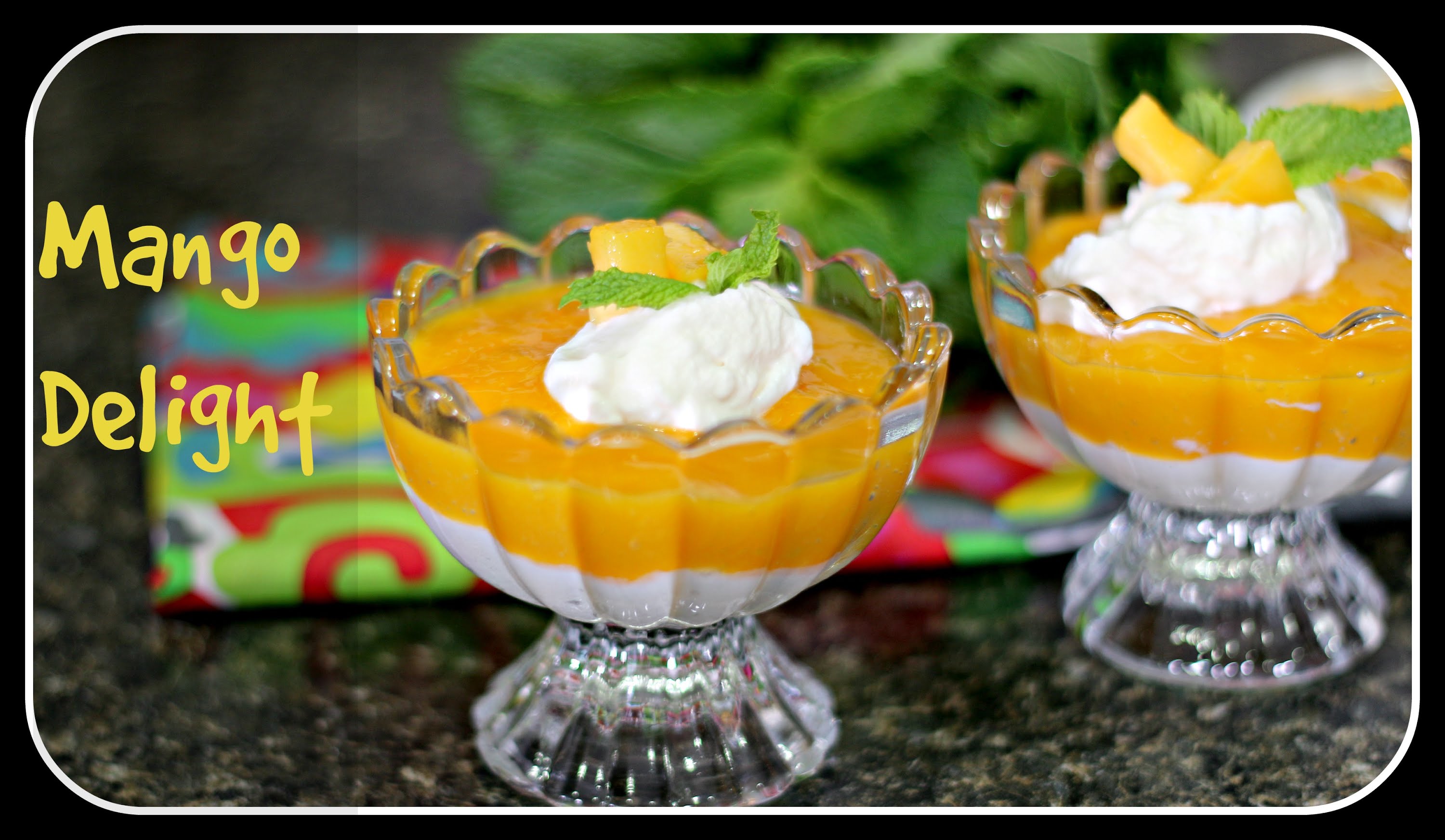 Mango Delight - Quick Summer Dessert under 15 mins - YouTube