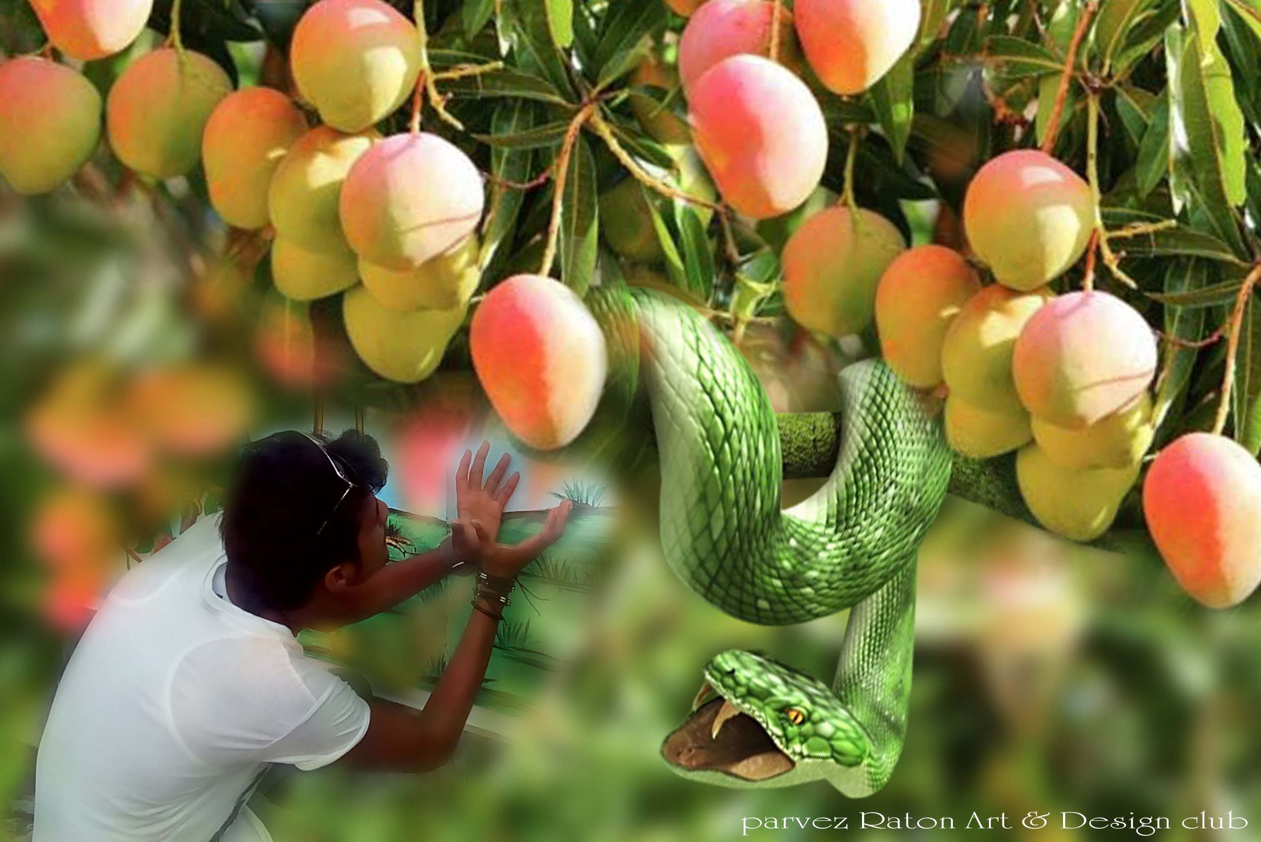 Snake Without Mango Tree Make A Real Theme II Photoshop Manipulation ...