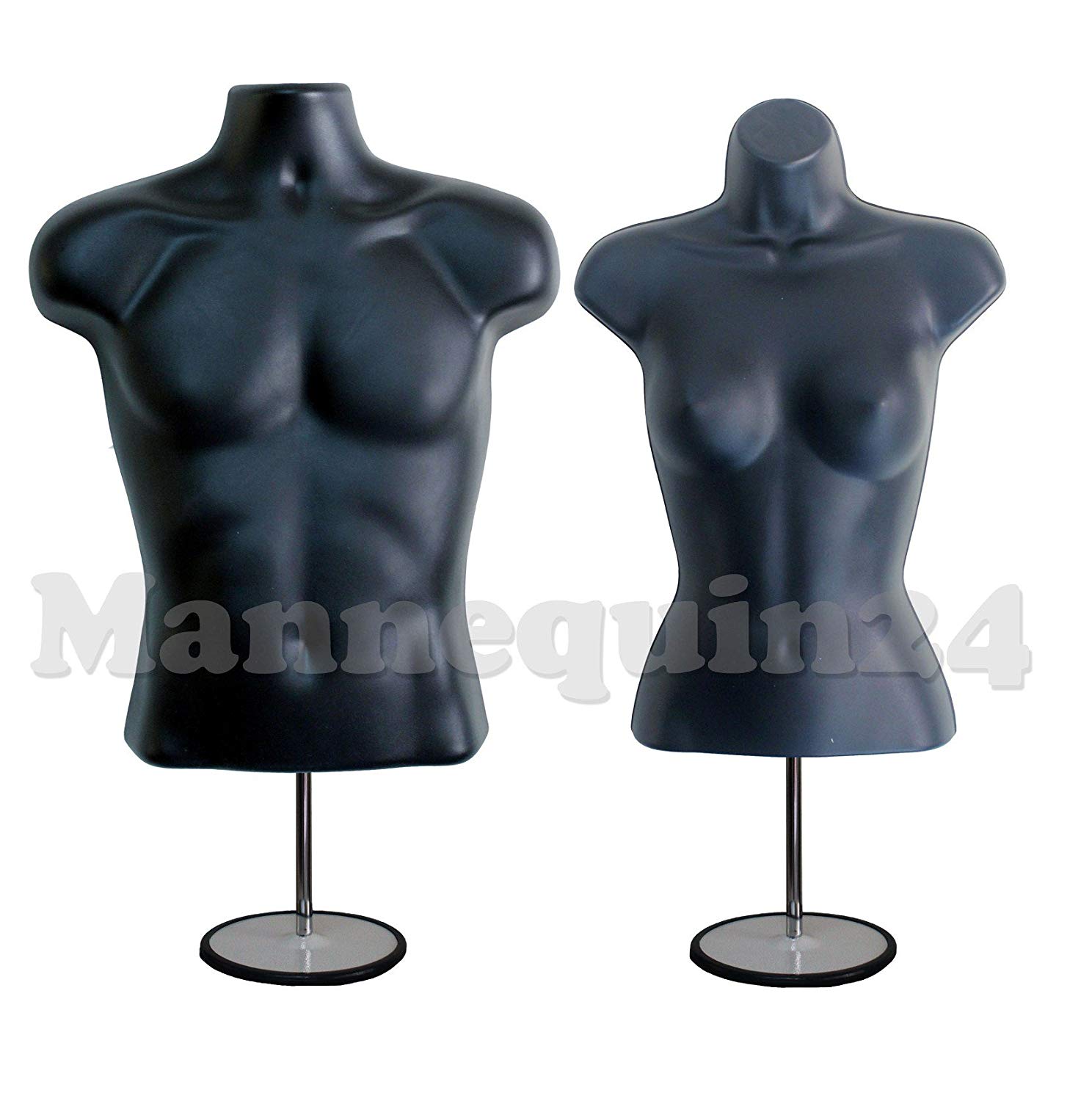 Amazon.com: DisplayTown Mannequin Forms Male and Female Torso With ...