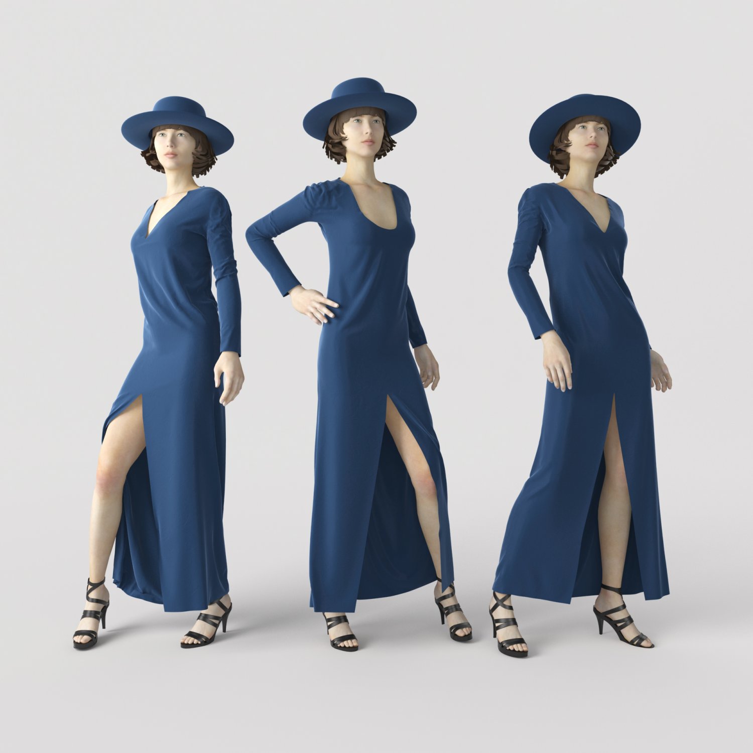 Woman Mannequin 7 3D Model in Clothing 3DExport