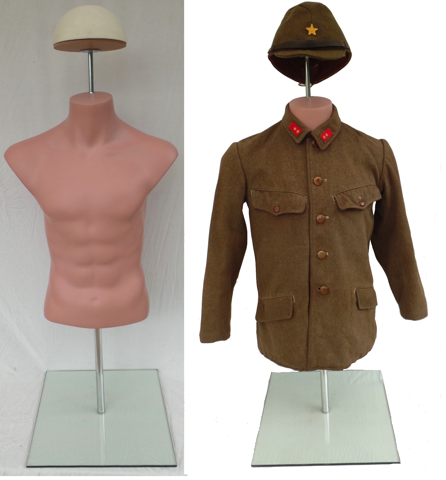 military torso half body tailor form ww2 ww1 manikin US small size ...