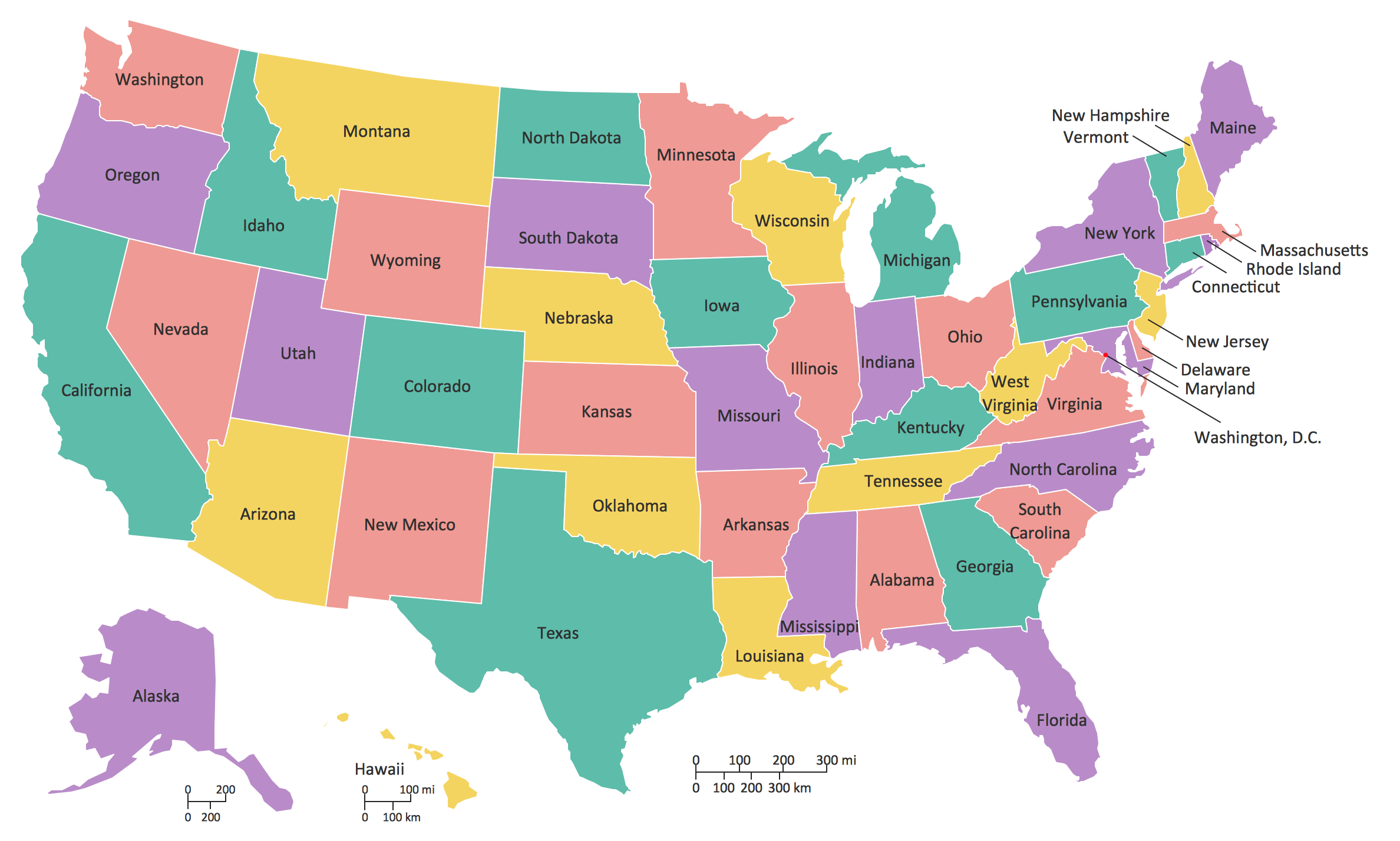 15 United States Of America Map HD Wallpapers | Background Images ...