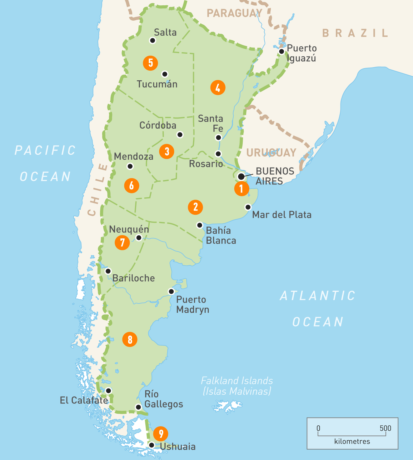 Map of argentina photo