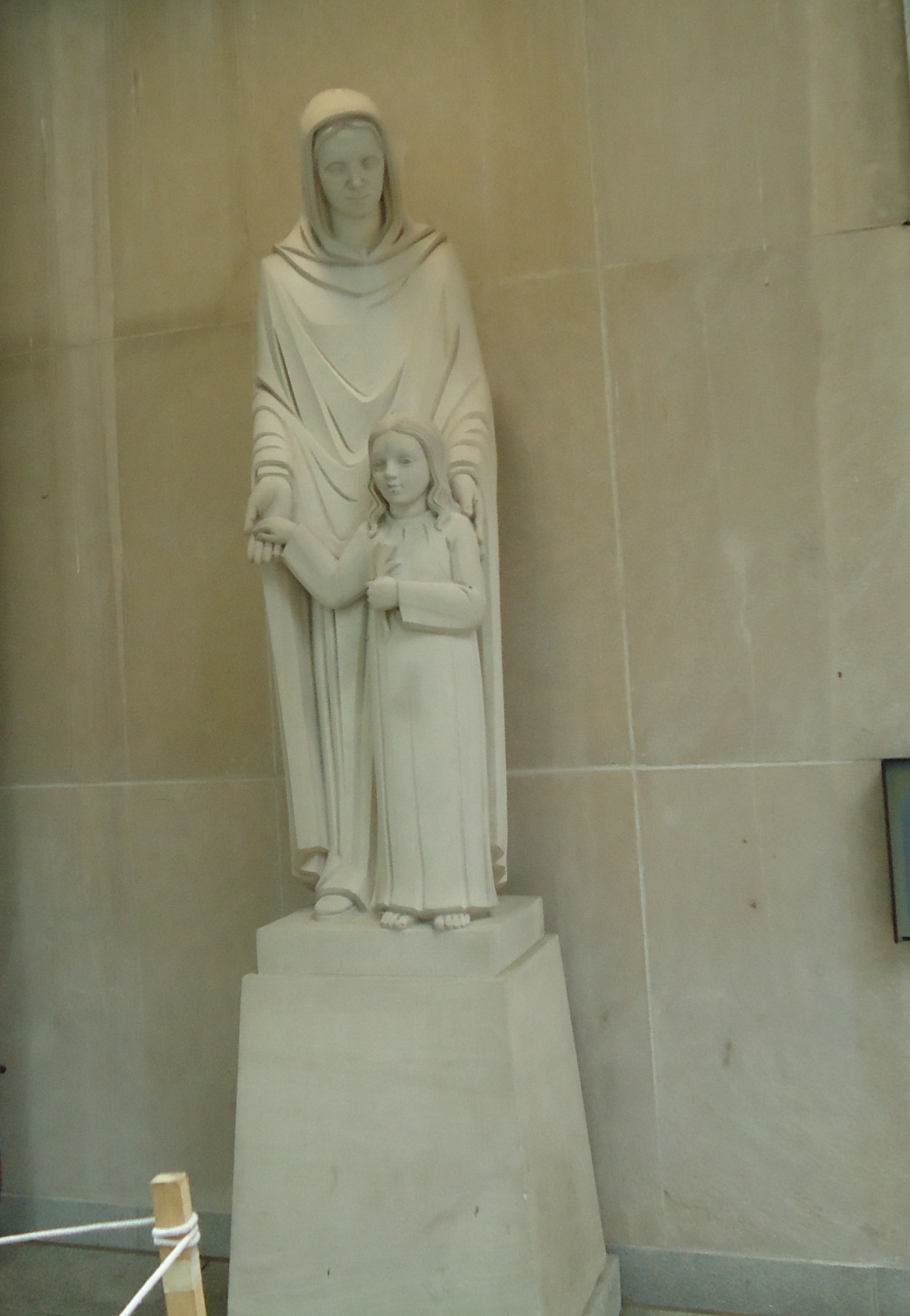 Marble statue of a saint photo