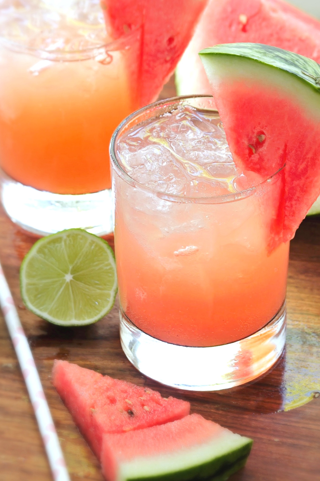 Skinny Fresh Watermelon Margaritas | And They Cooked Happily Ever After