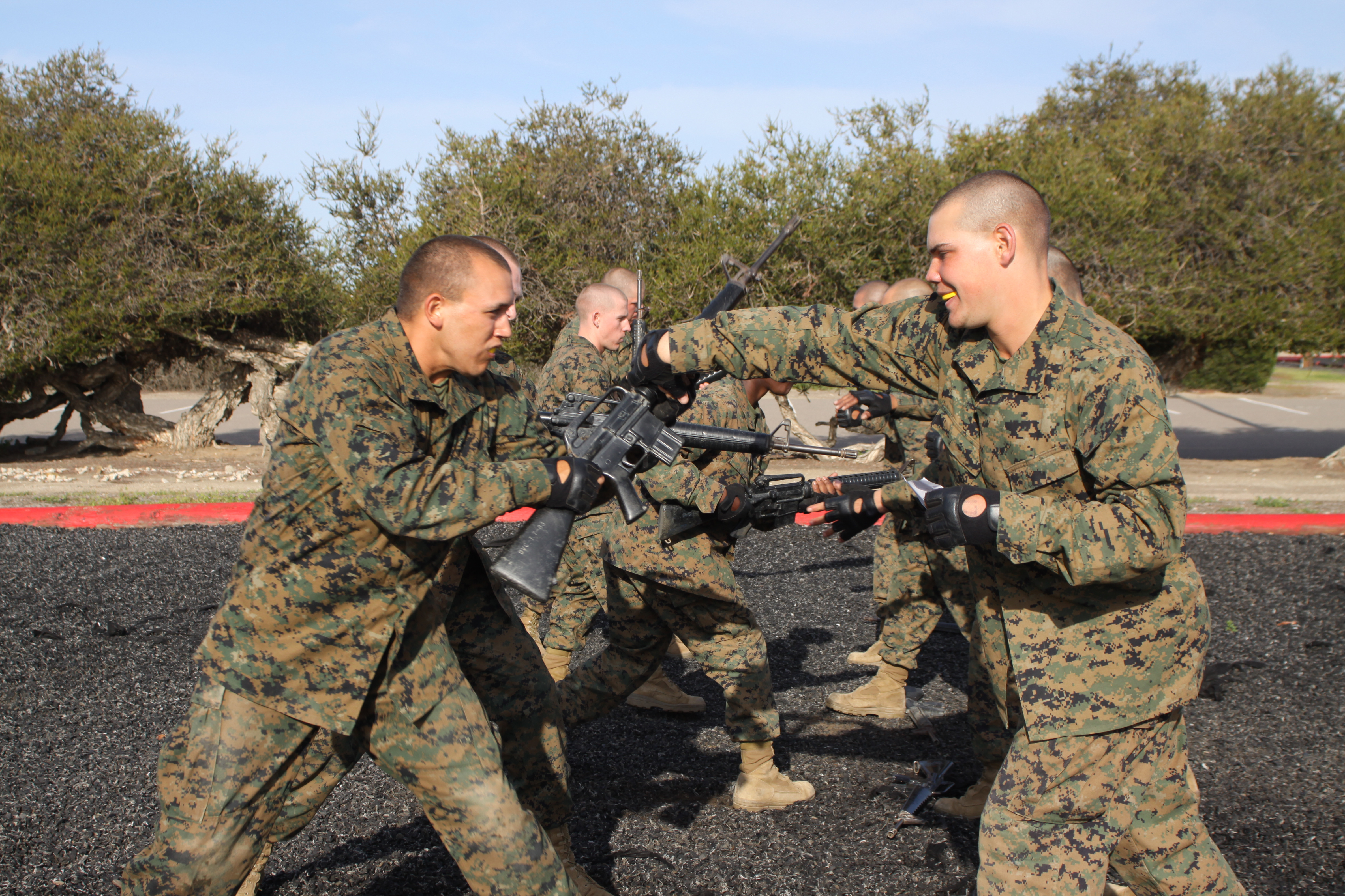 Co. F recruits display skills, earn MCMAP tan belts > Marine Corps ...