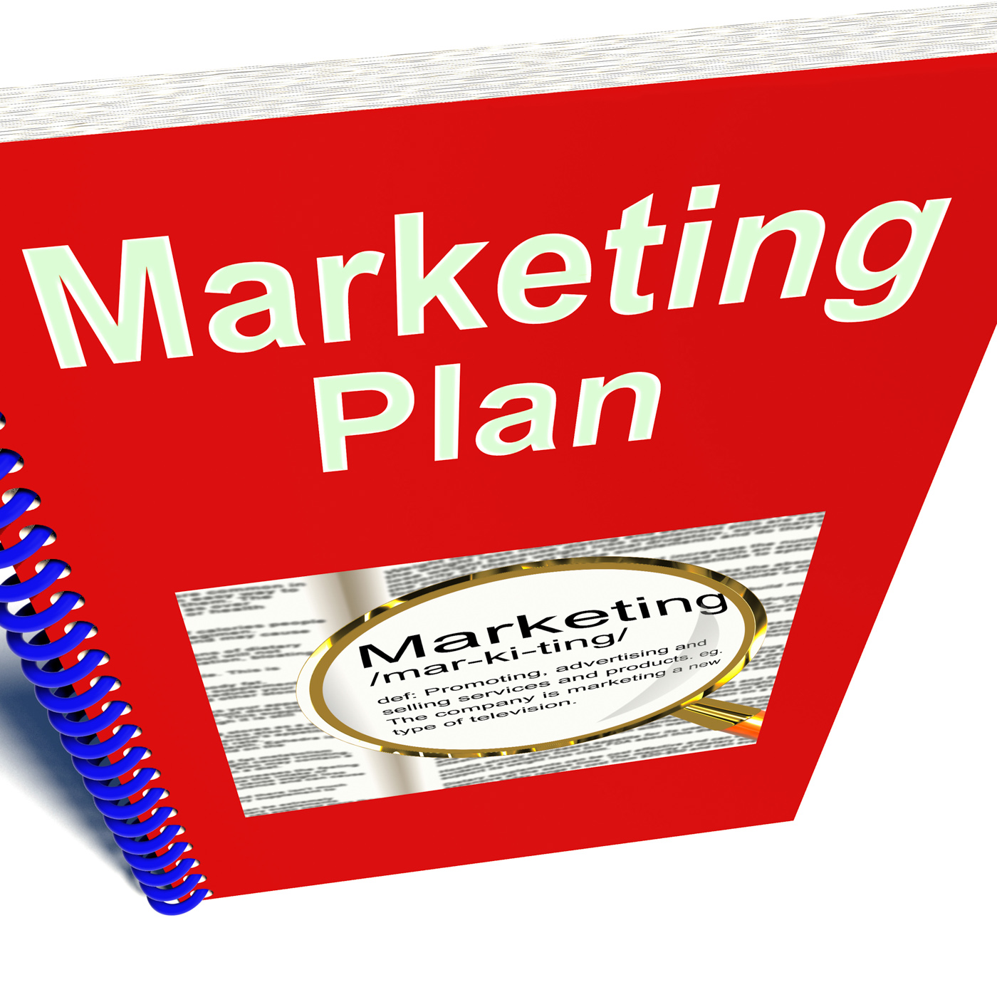 Marketing plan book for promotion strategy photo