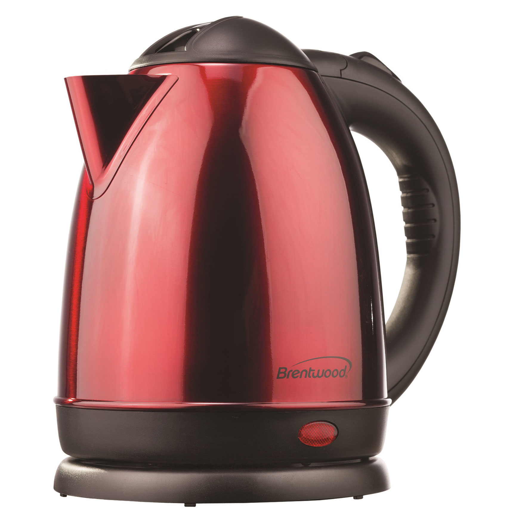 Brentwood 1.5-Liter Stainless Steel Cordless Electric Kettle, Red ...