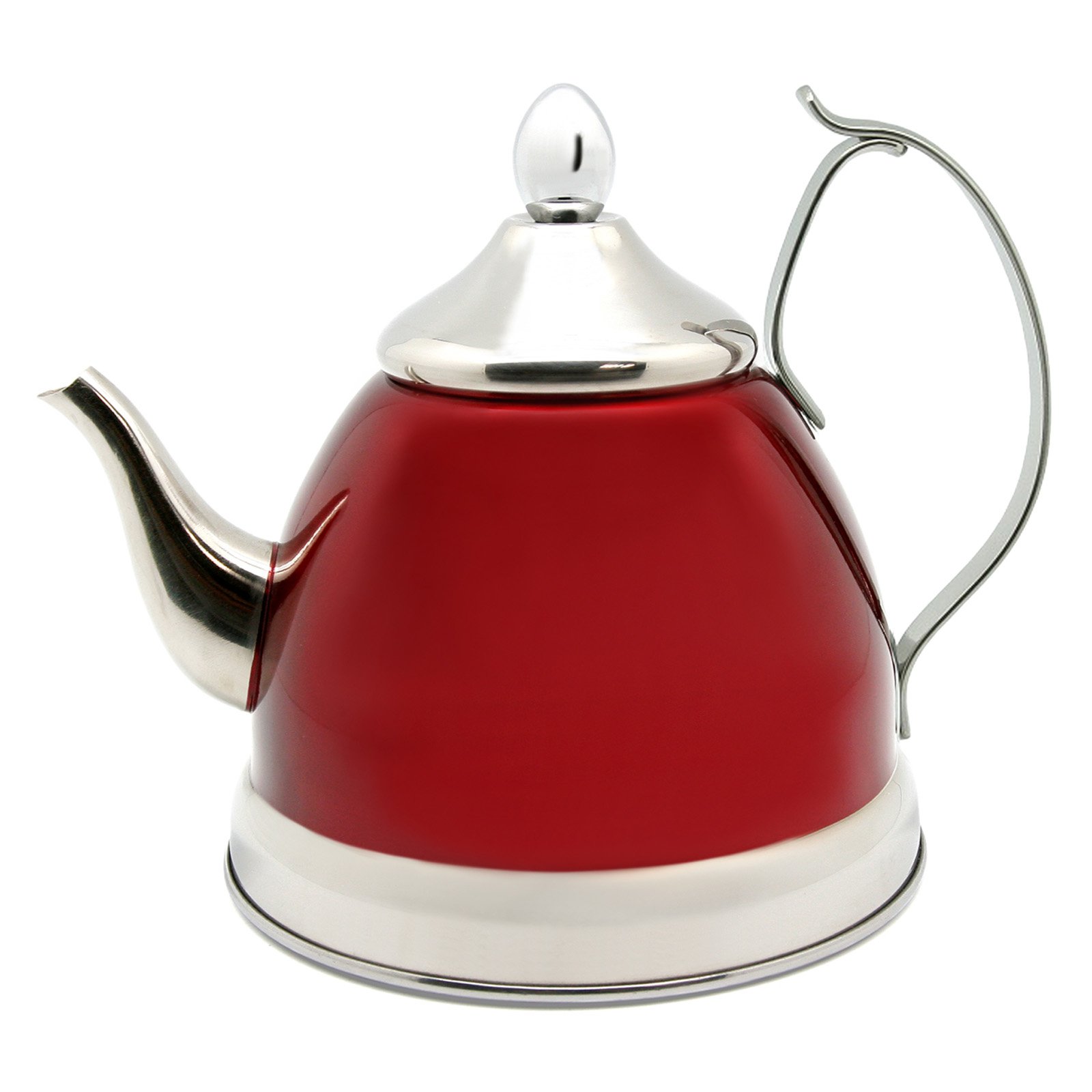 Creative Home Nobili-Tea 1 qt. Stainless Steel Tea Kettle with Tea ...