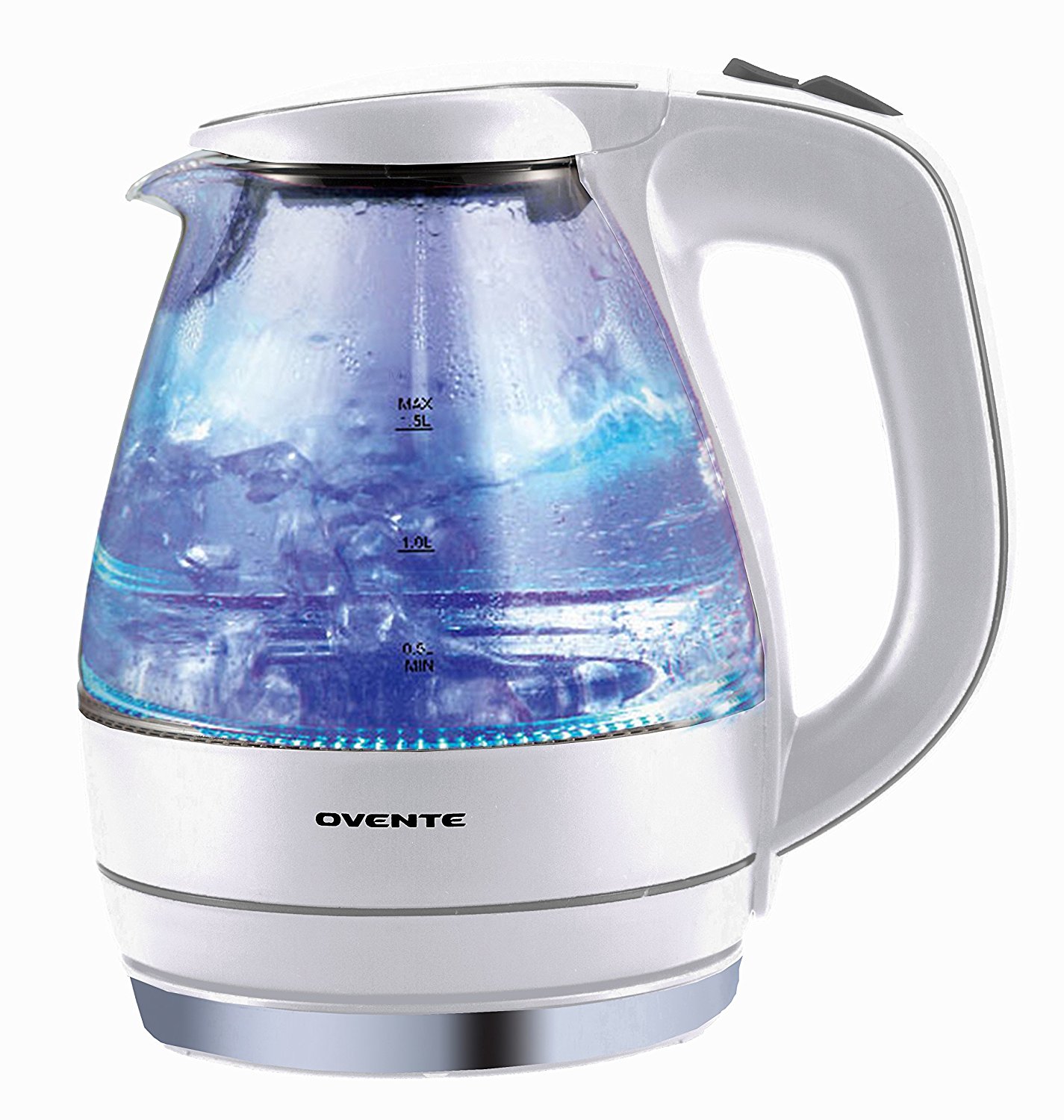 Amazon.com: Ovente 1.5L BPA-Free Glass Electric Kettle, Fast Heating ...