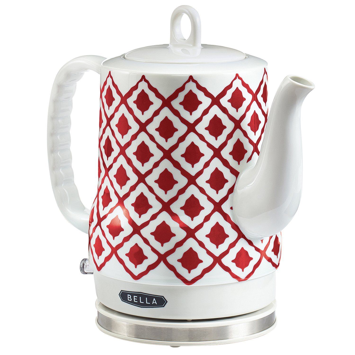 Bella 1.2l Electric Ceramic Tea Kettle With Detachable Base and Boil ...