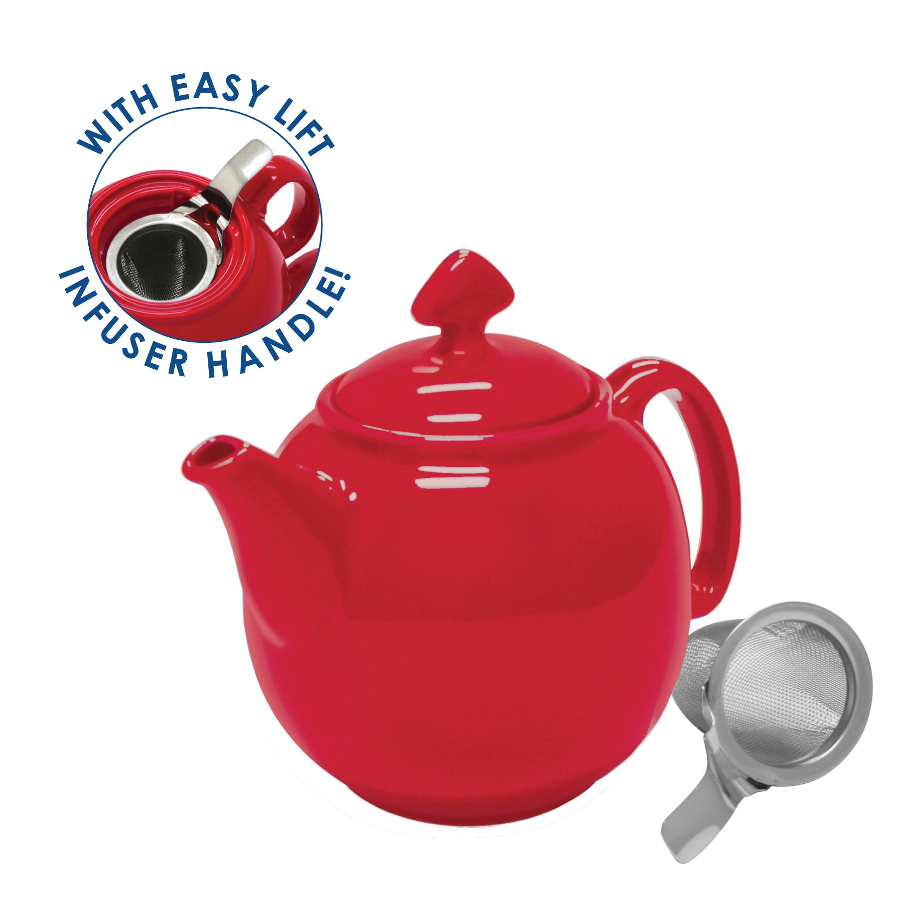 Teapot For Four With Stainless Infuser | Chantal Tea and More ...