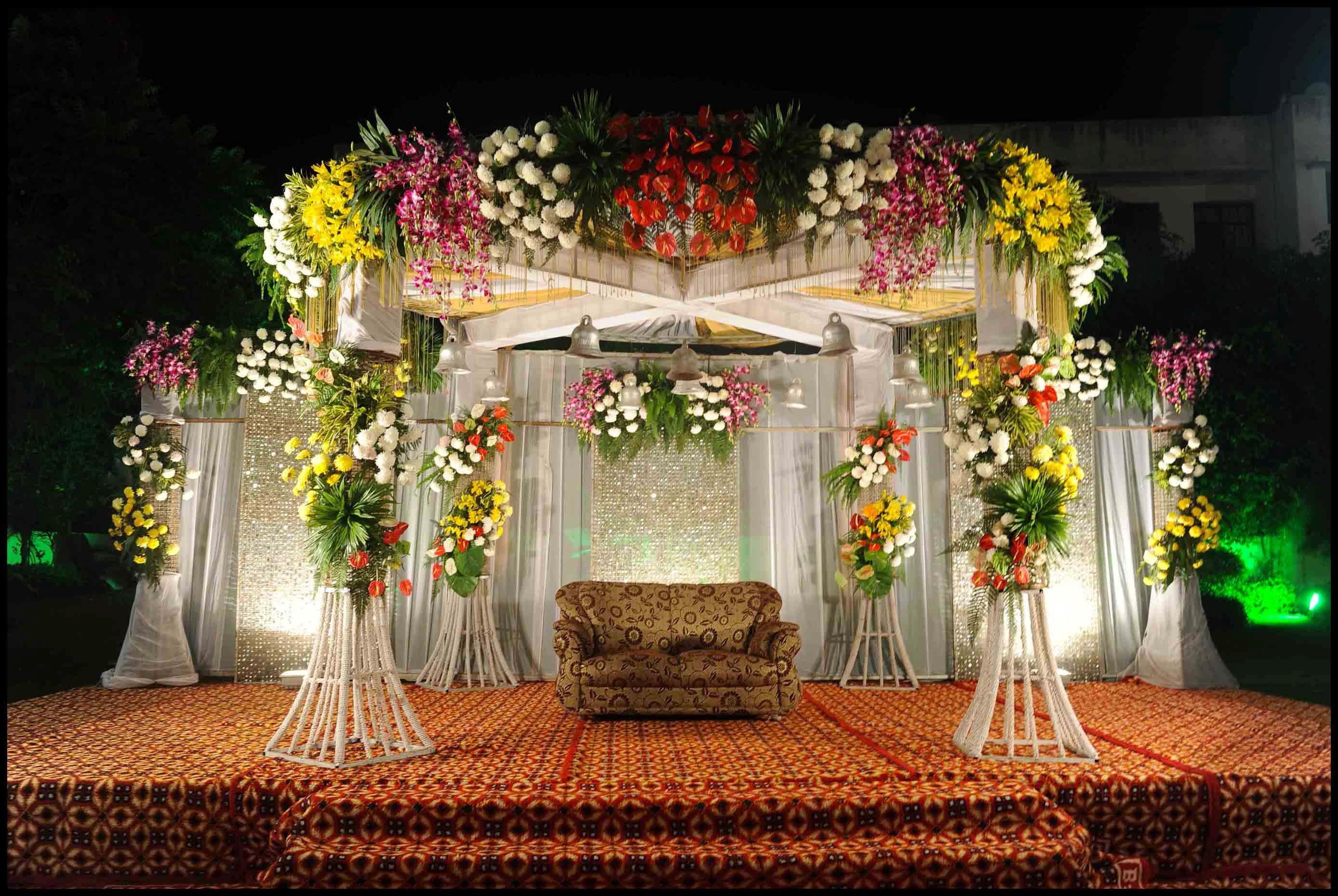 Wedding Stage Flower Decoration Pictures Beautiful Marriage Stage ...