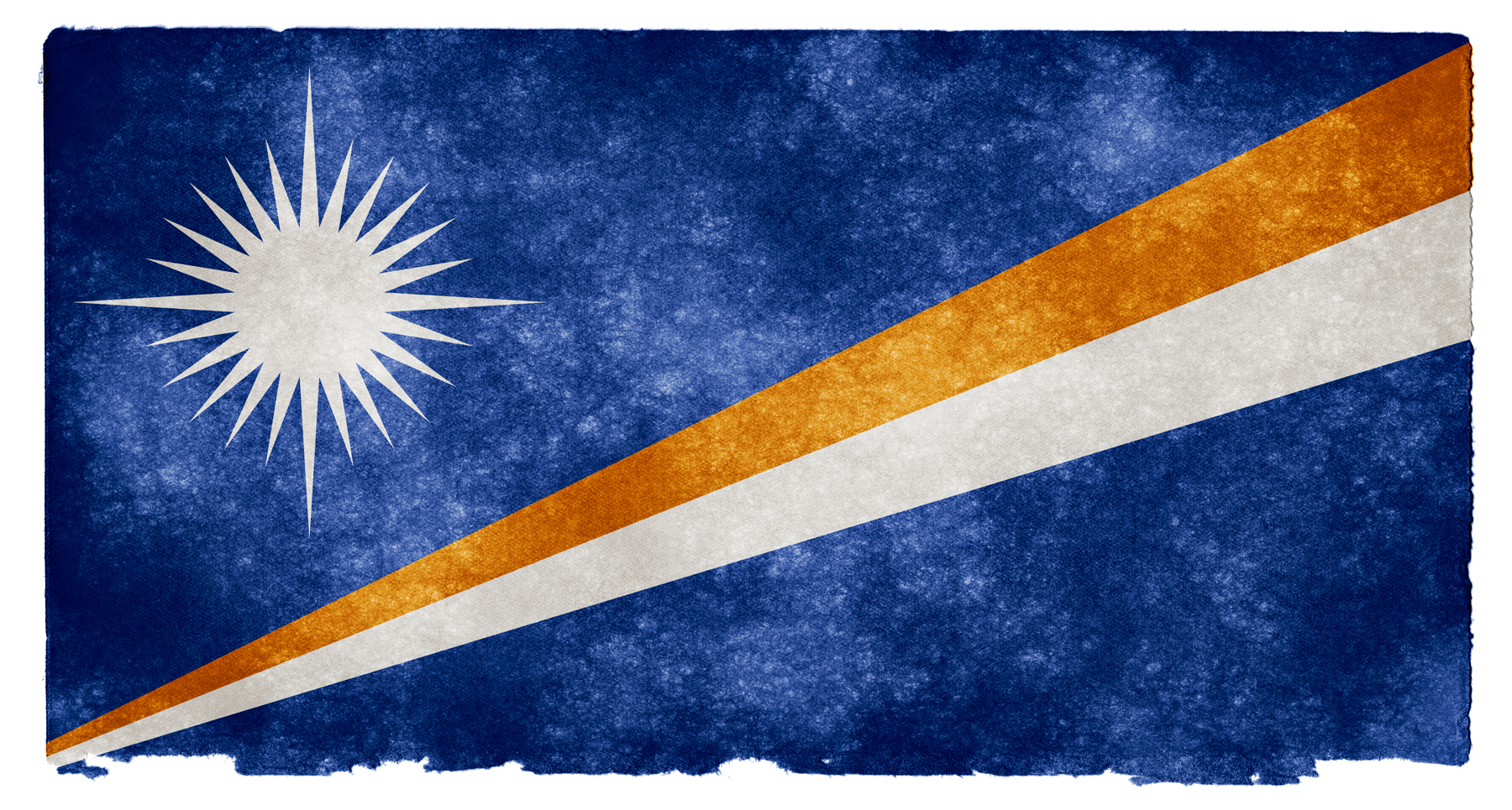 Marshall islands grunge flag photo