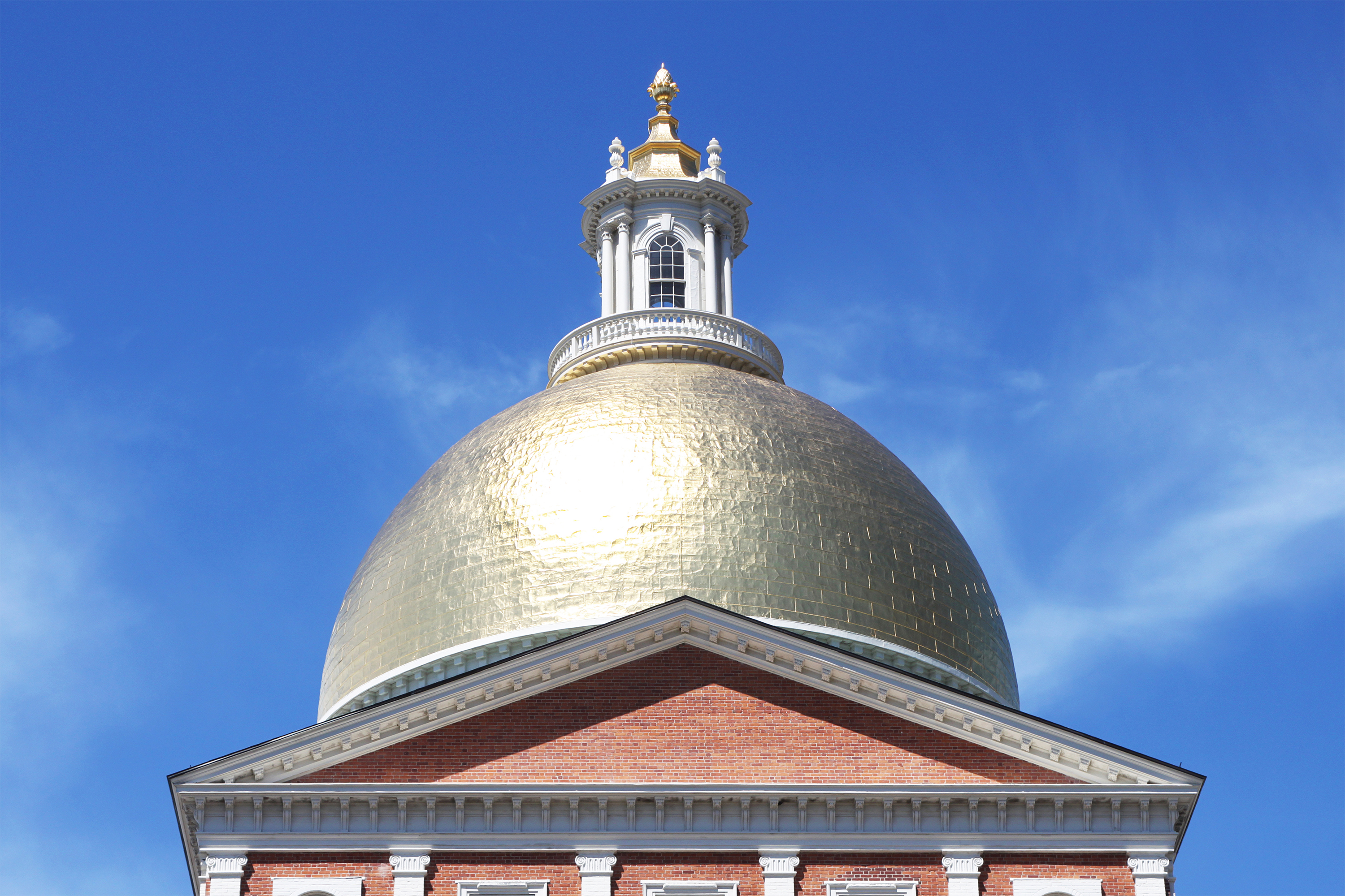 Massachusetts state house in boston photo