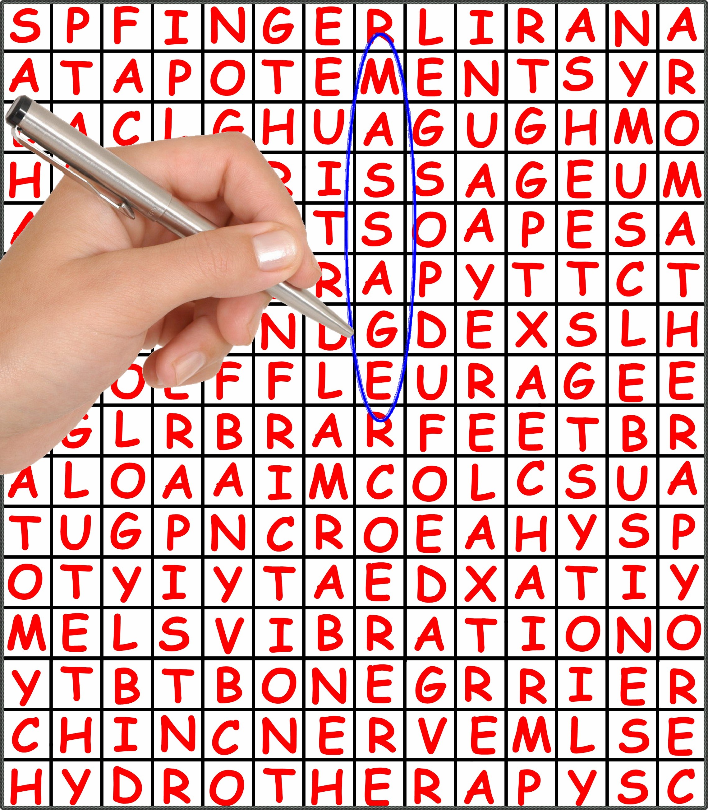 Free photo: Massage Crossword Puzzle Crossword Game Hand Free