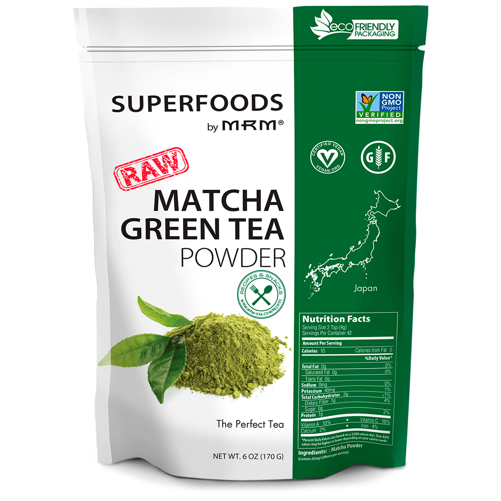 MRM, Raw Matcha Green Tea Powder, 6 oz (170 g) - iHerb.com