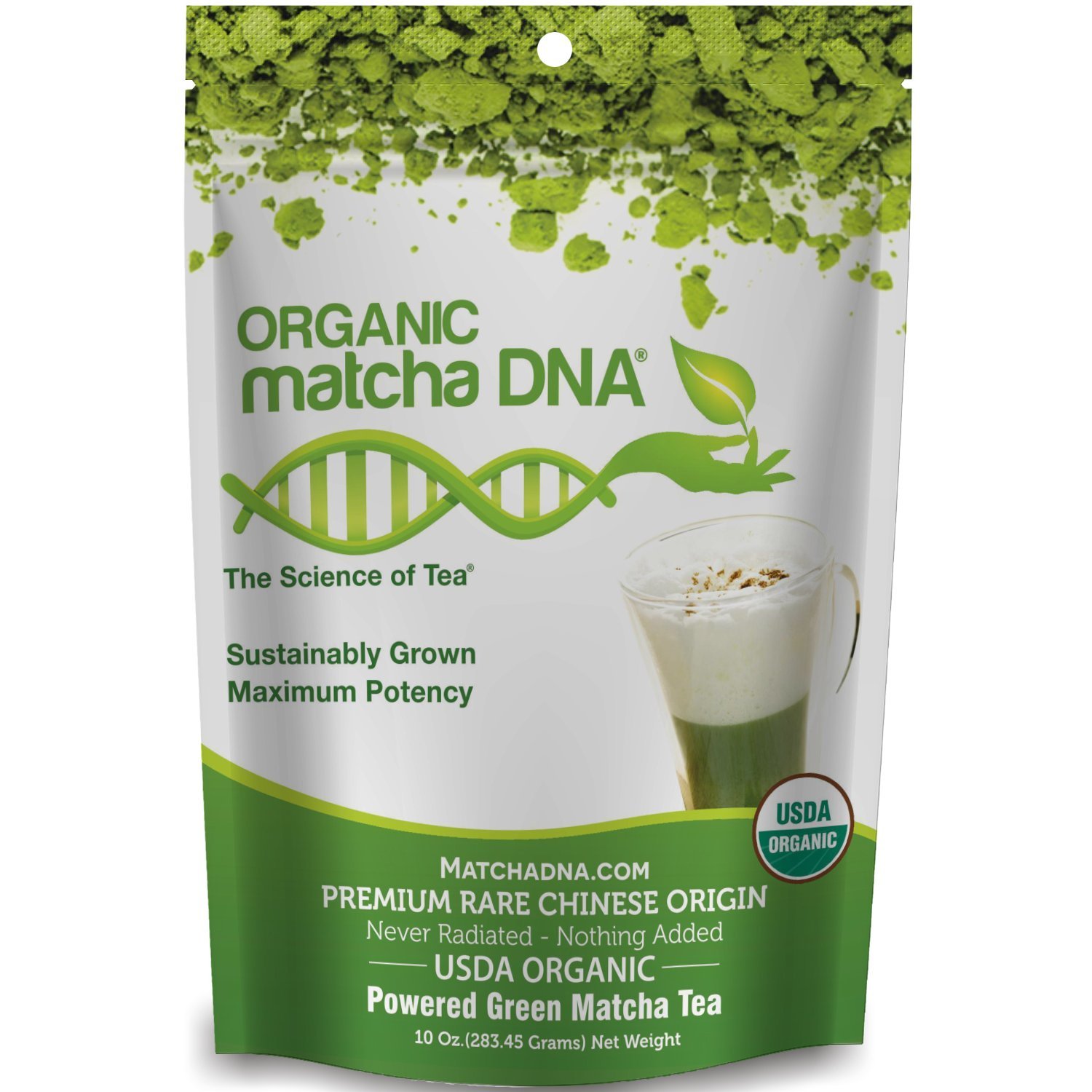 Amazon.com : matchaDNA Organic Powdered Matcha Green Tea, 10 Ounce ...