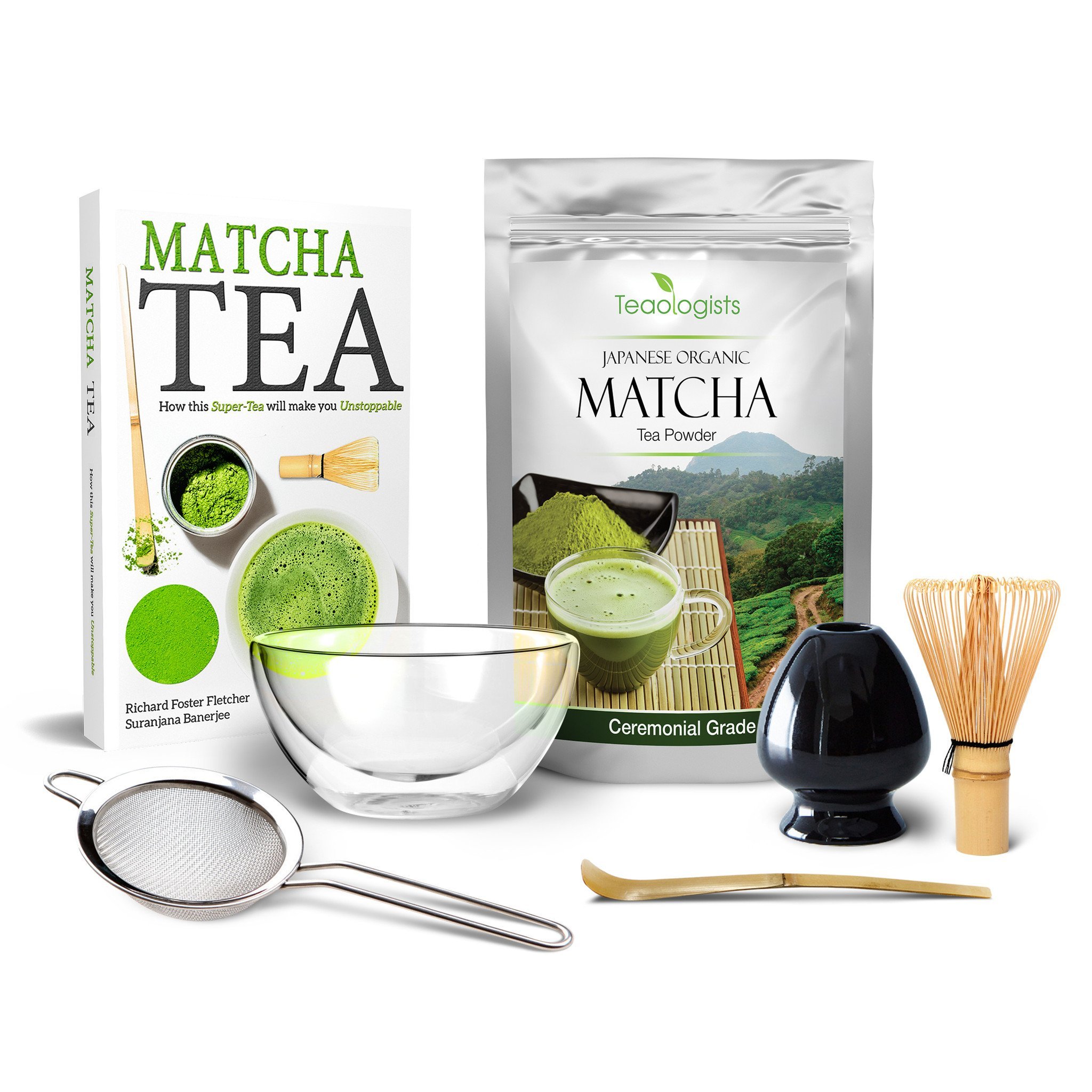 Matcha Tea Set by Teaologists: Includes Finest Matcha and Teaware